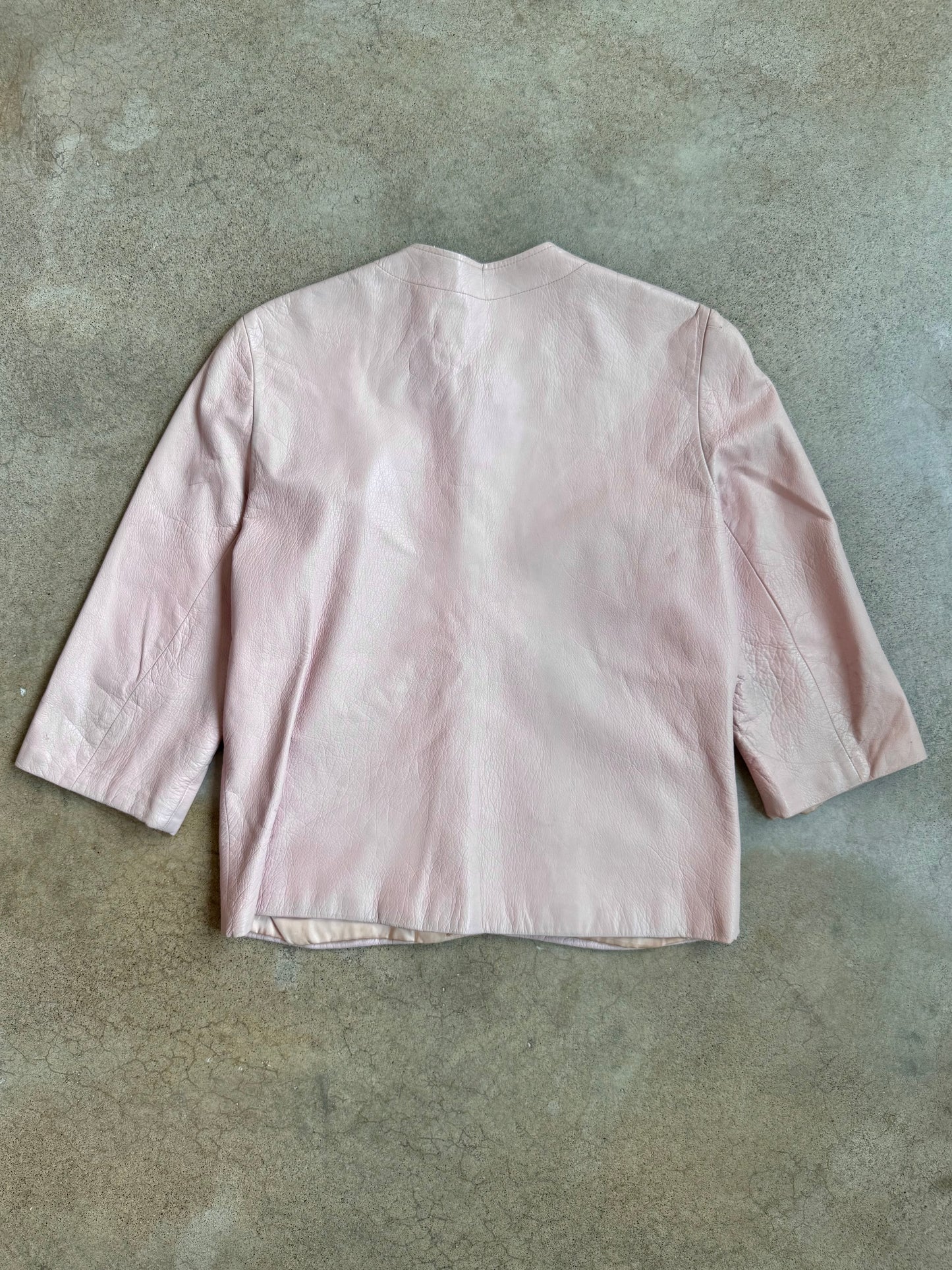 Vintage Henry Harris Pink Faux Leather Jacket | Small