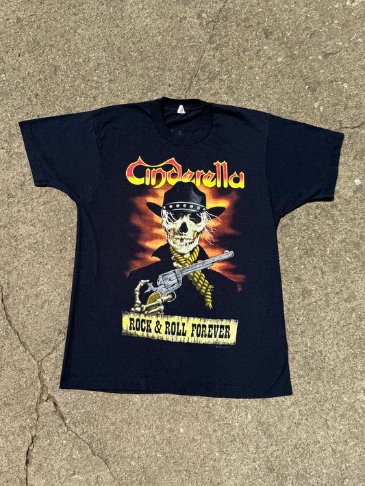 Vintage 1989 Cinderella Rock 'n' Roll Forever Tour Tee | Medium