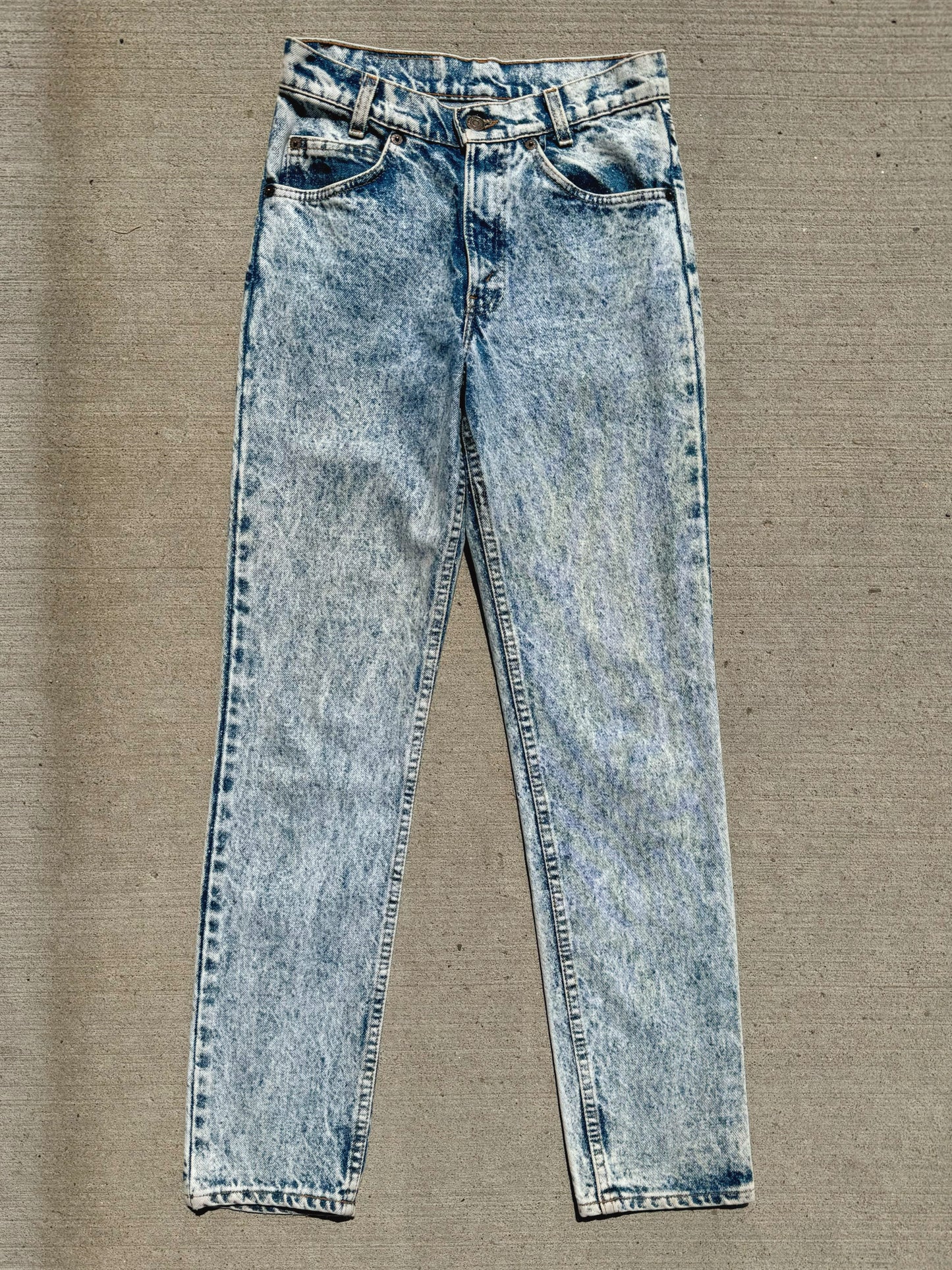 Vintage 1980s Levi’s Orange Tab Student Acid Wash Jeans