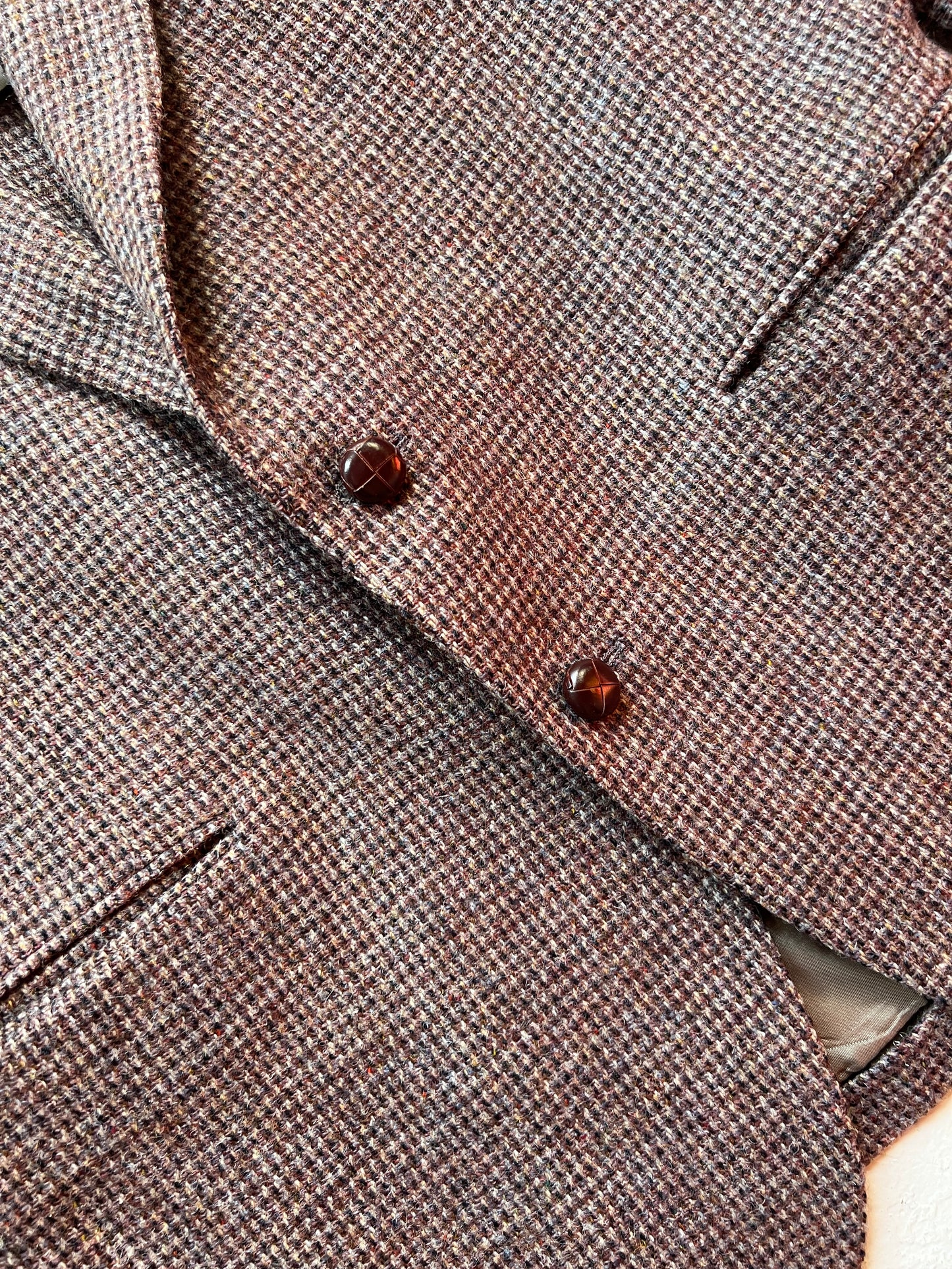 Vintage Harris Tweed Handwoven Wool Sport Coat | L/XL