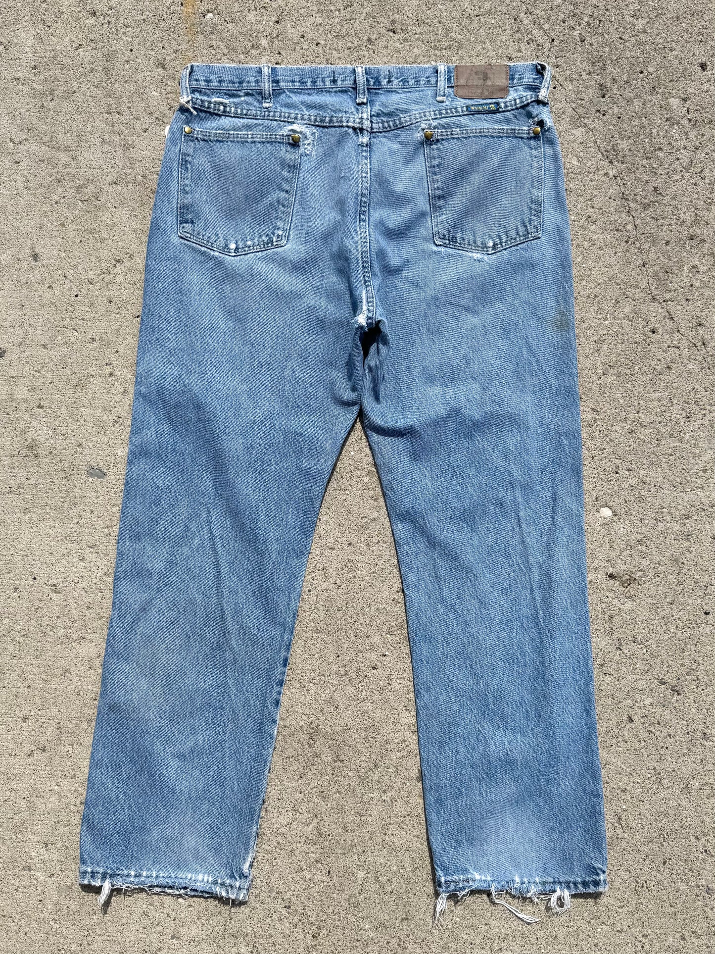 Wrangler Dale Earnhardt Distressed Jeans | Waist 38”
