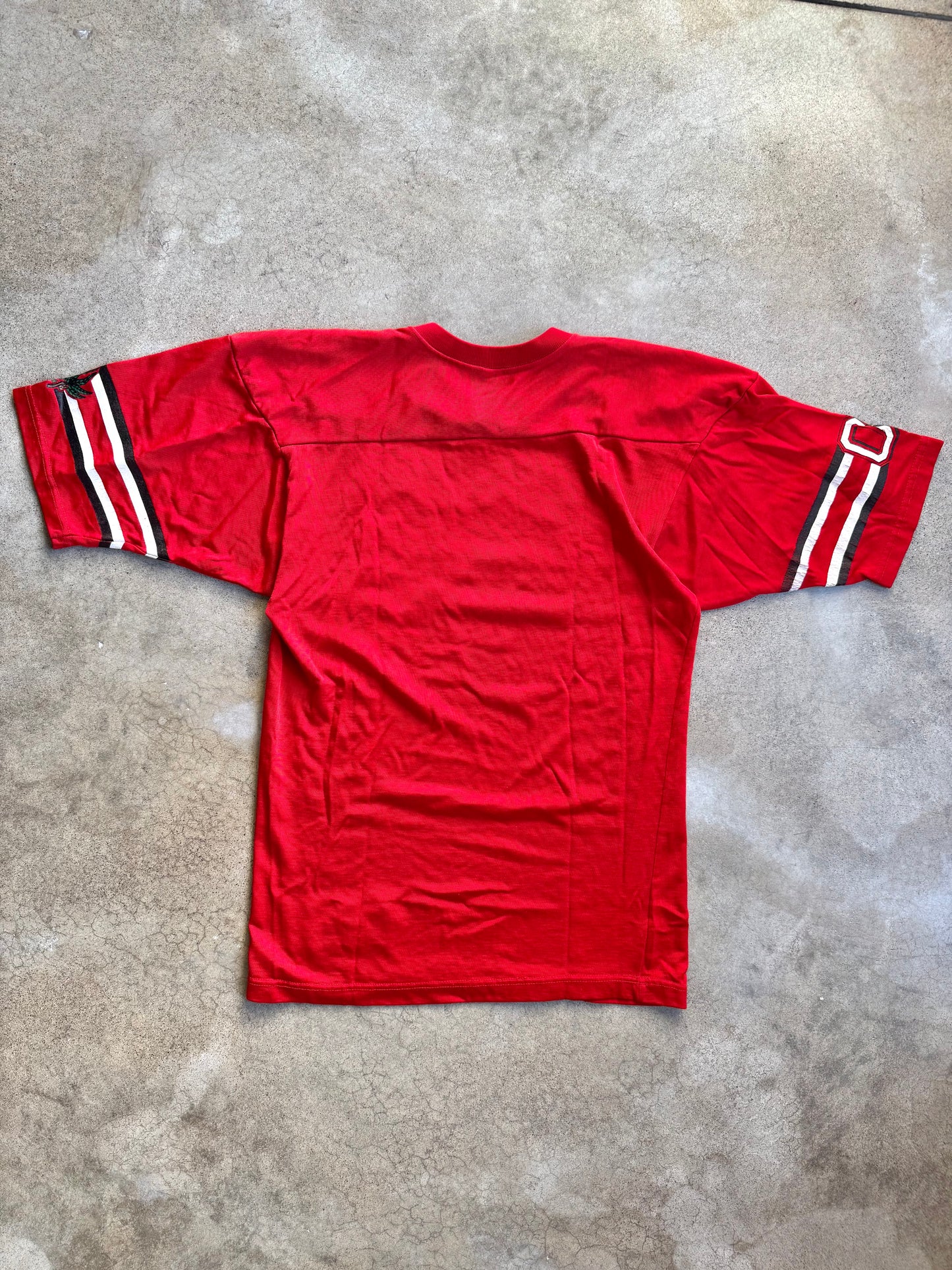 Vintage 1980s Champion Red Ohio State Football Jersey | Large