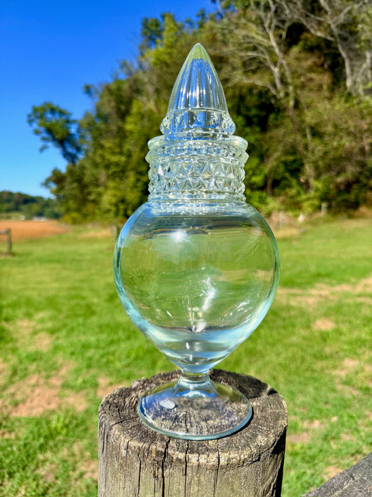 Vintage 1950s Tiffin Dakota Glass Apothecary Jar