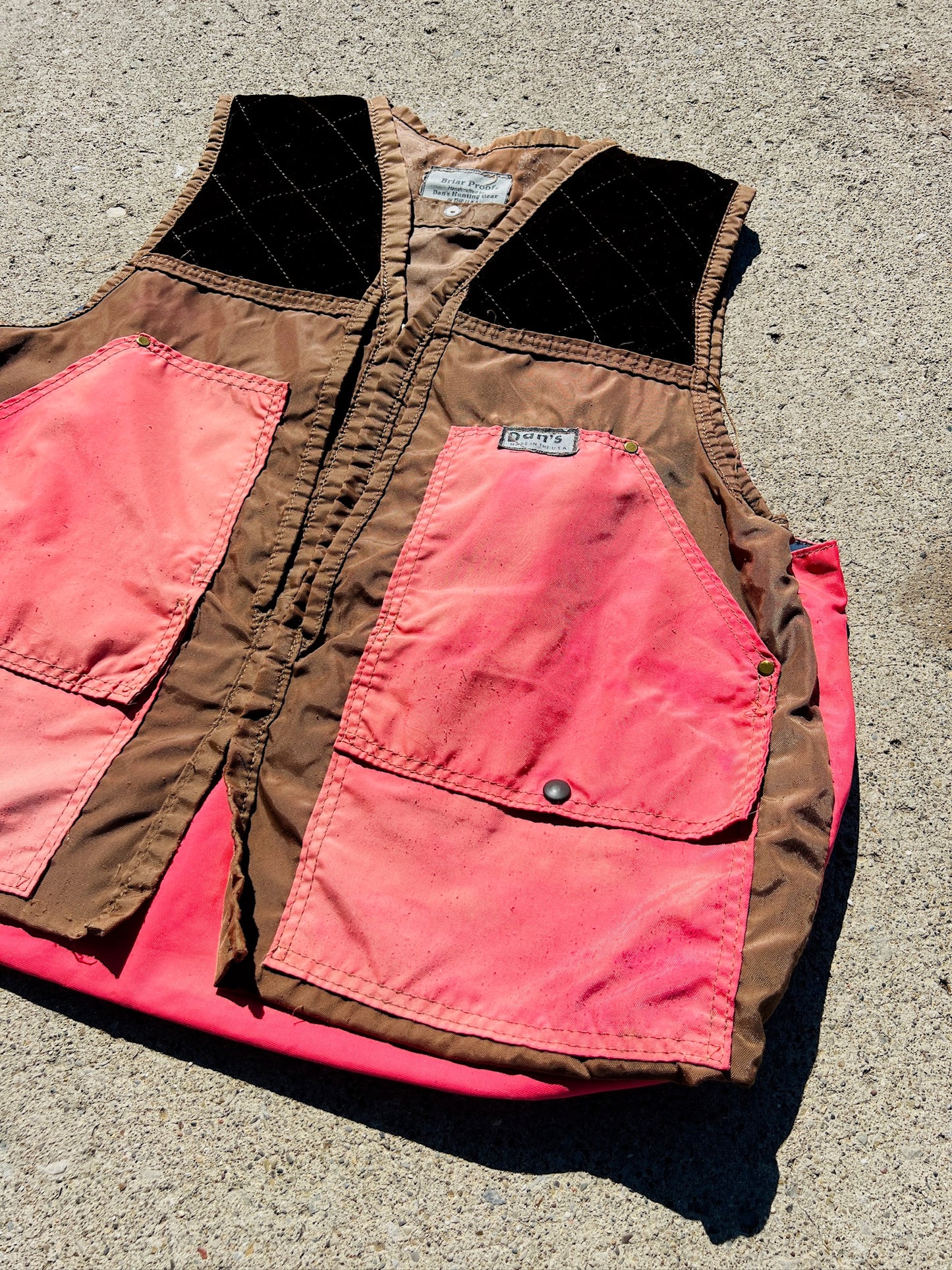 Vintage 1970s/80s Dan’s Briar Proof Hunting Vest | L/XL