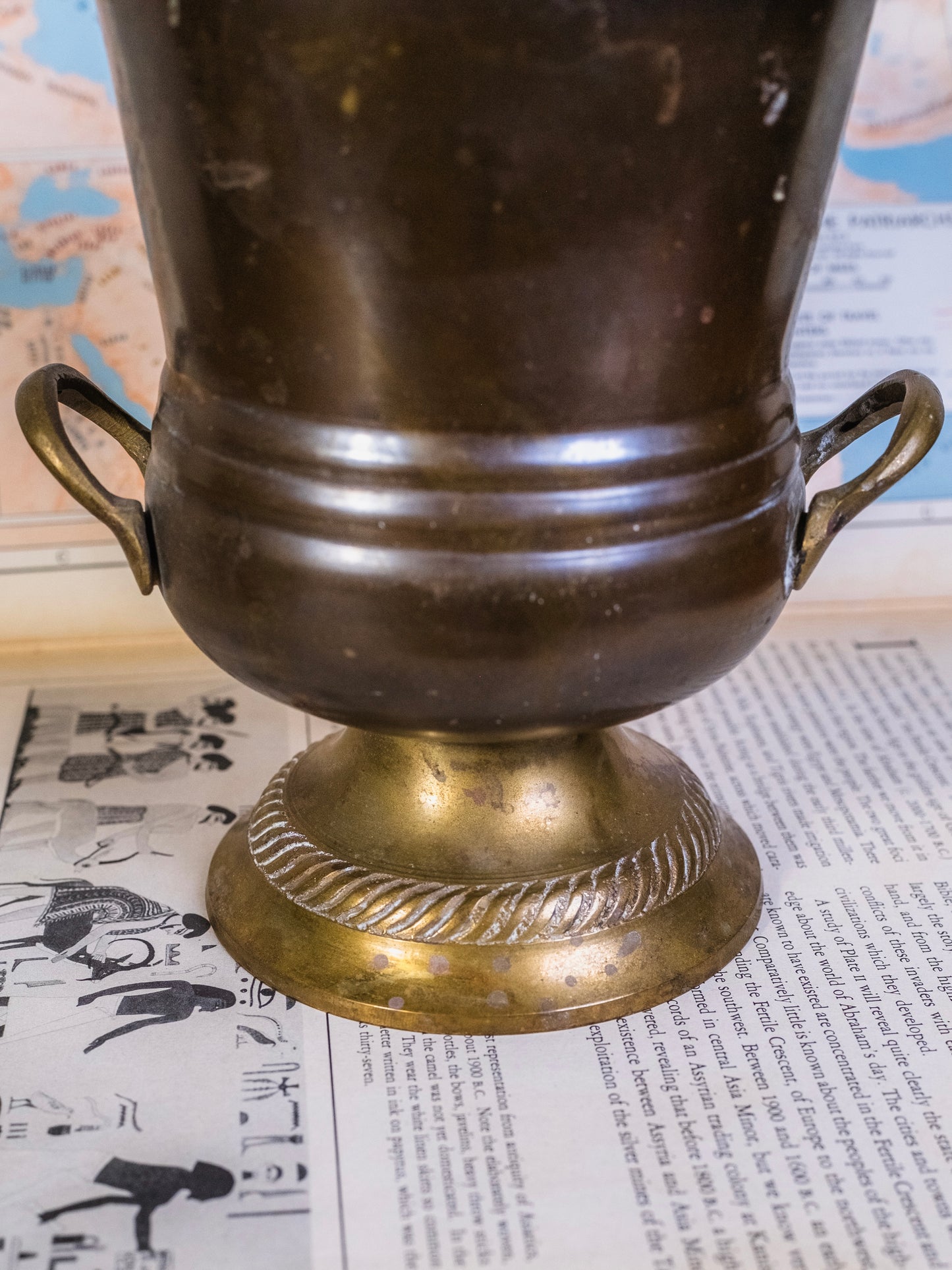 Vintage Solid Brass Champagne Bucket