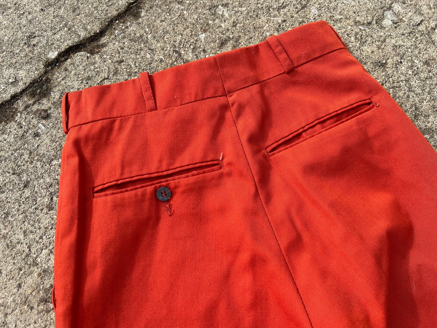 Vintage 1970s Gap Orange Trousers | Waist 25”