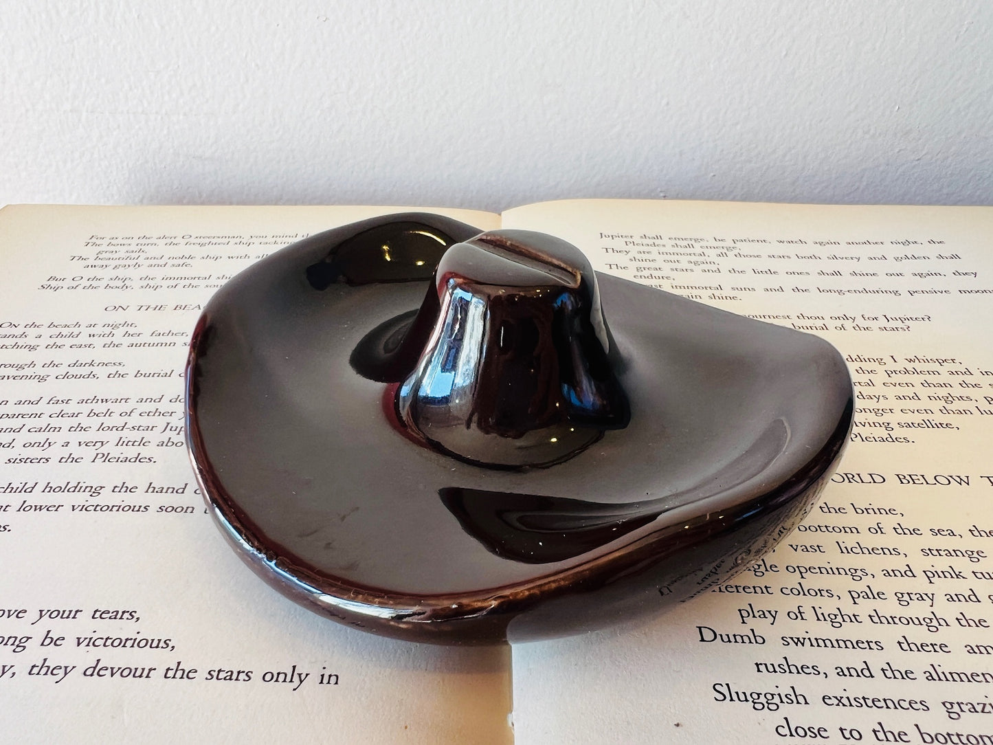 Vintage Ceramic Cowboy Hat Ashtray