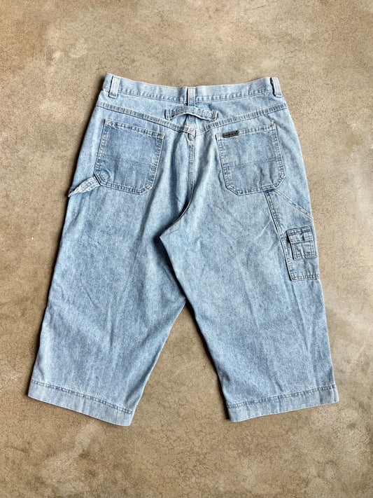 Vintage 1990s Riveted by Lee Cropped Carpenter Jeans | Waist 36”