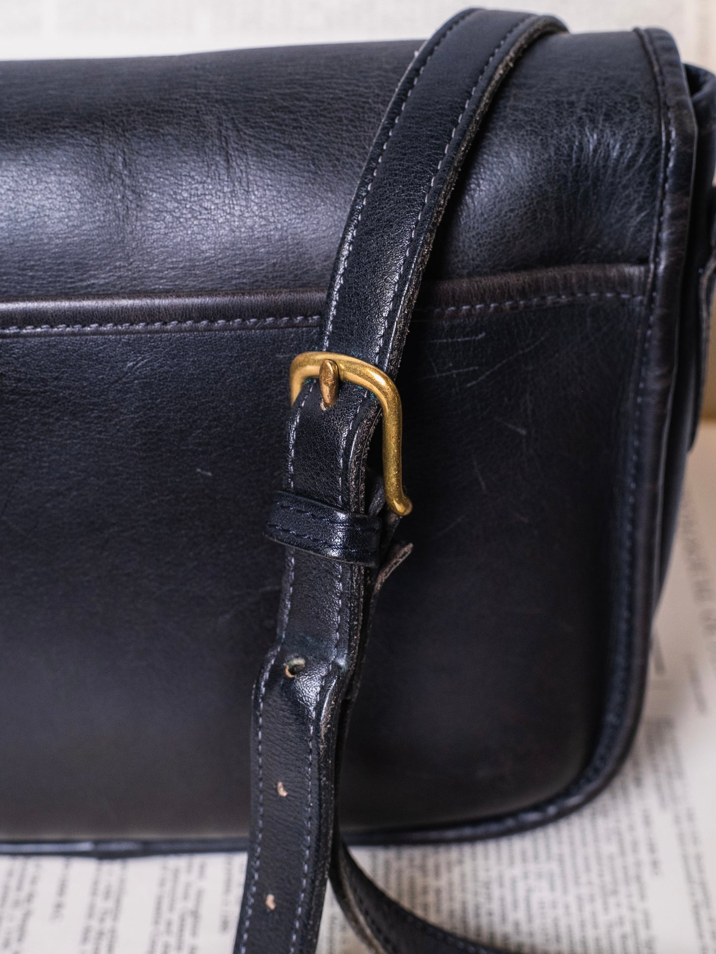 Vintage 1990s Coach City Bag | Black Style No. 9790