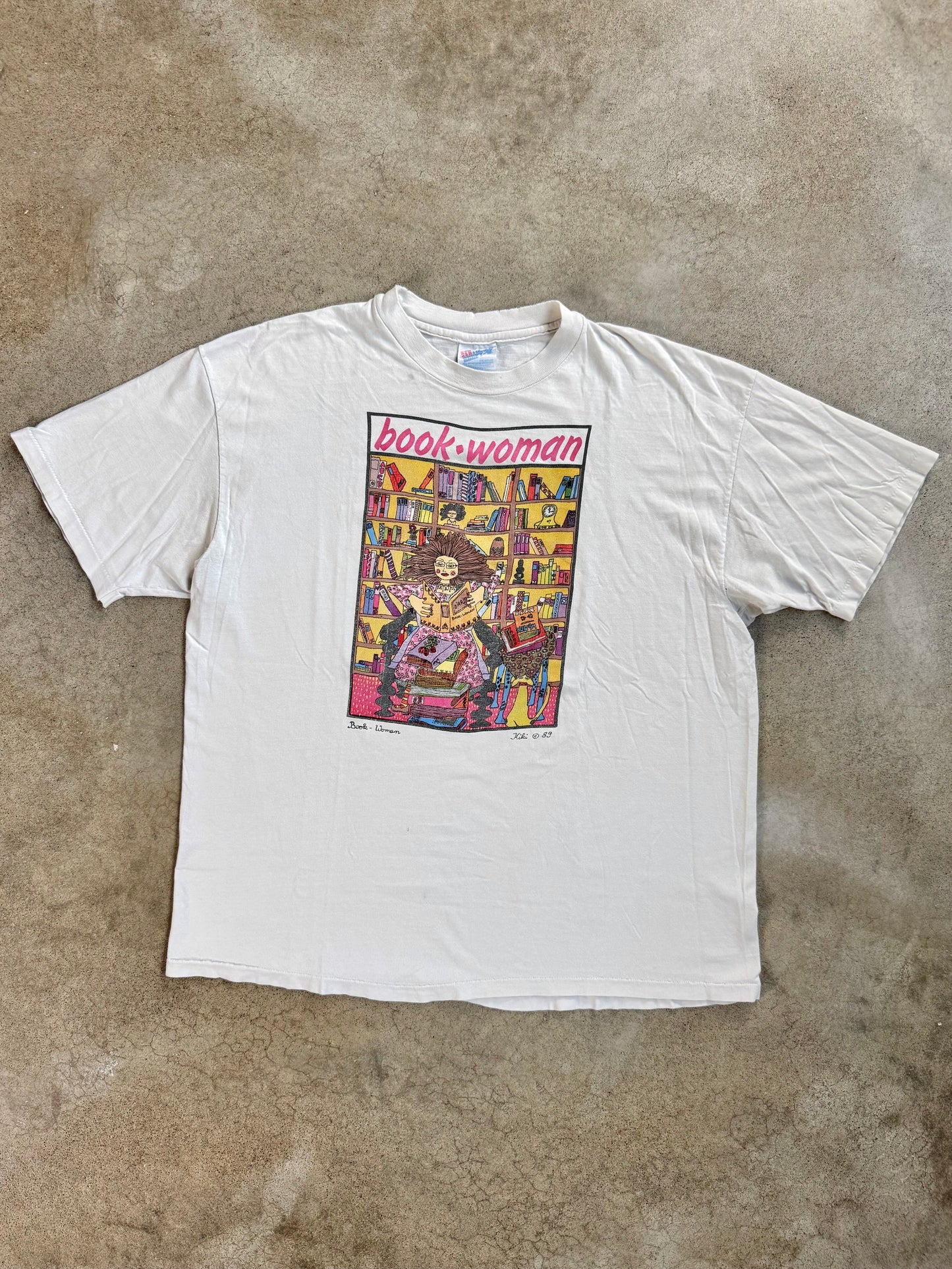 Vintage 1989 Kiki Suarez Book Woman Graphic Tee | XL