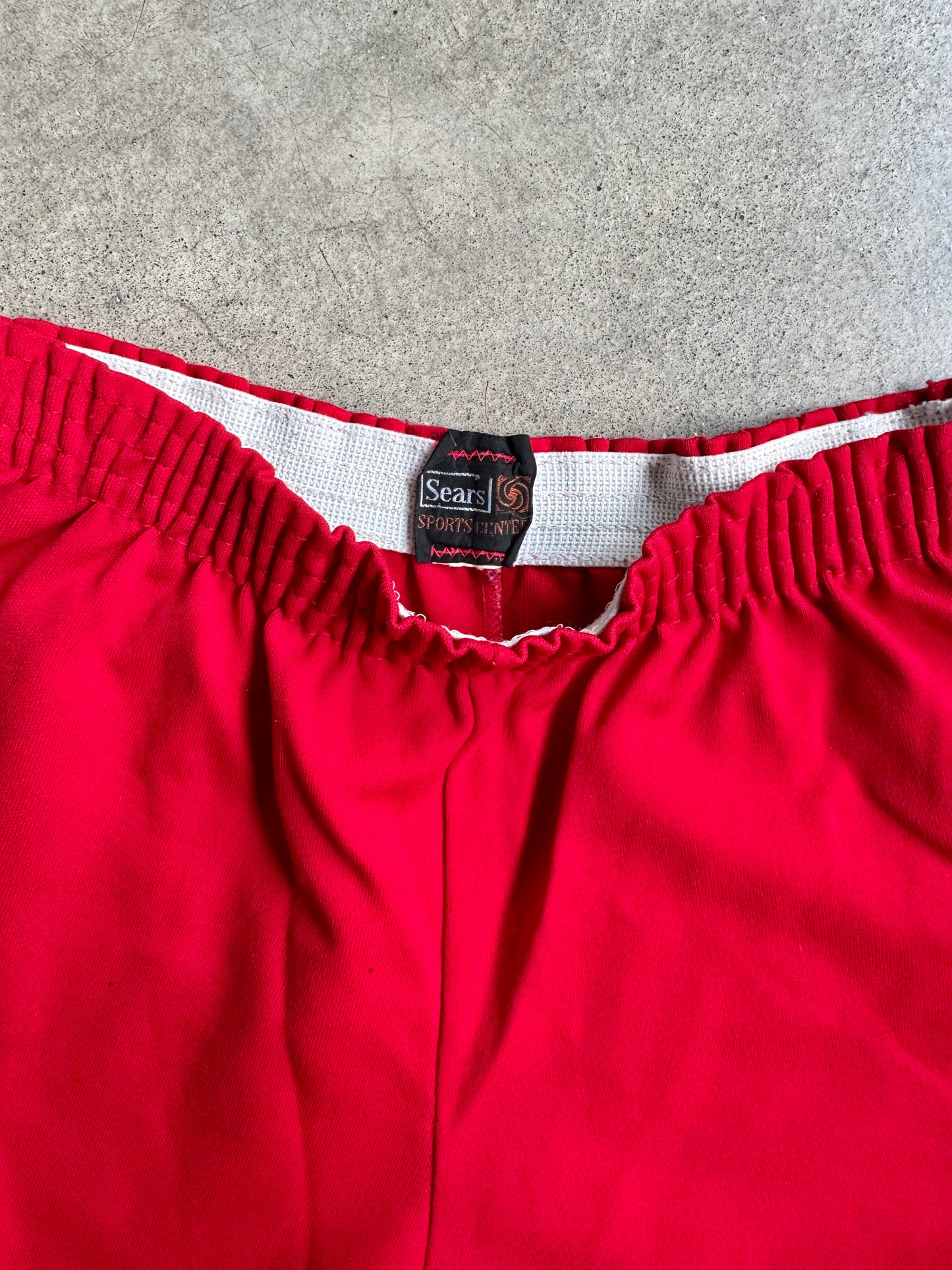 Vintage 1970s Sears Red Athletic Shorts | Medium