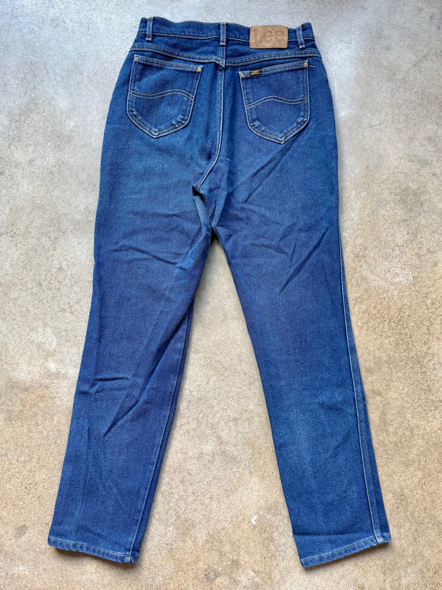 Vintage 1980s Lee Riders Dark Wash High-Waisted Jeans | Waist 28”