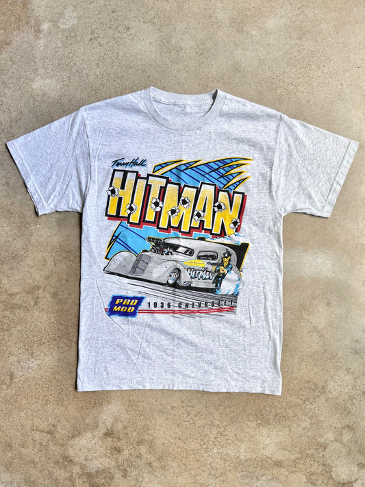 2000s Heather Grey “The Hitman” Chevy Pro Mod Graphic Tee | Medium