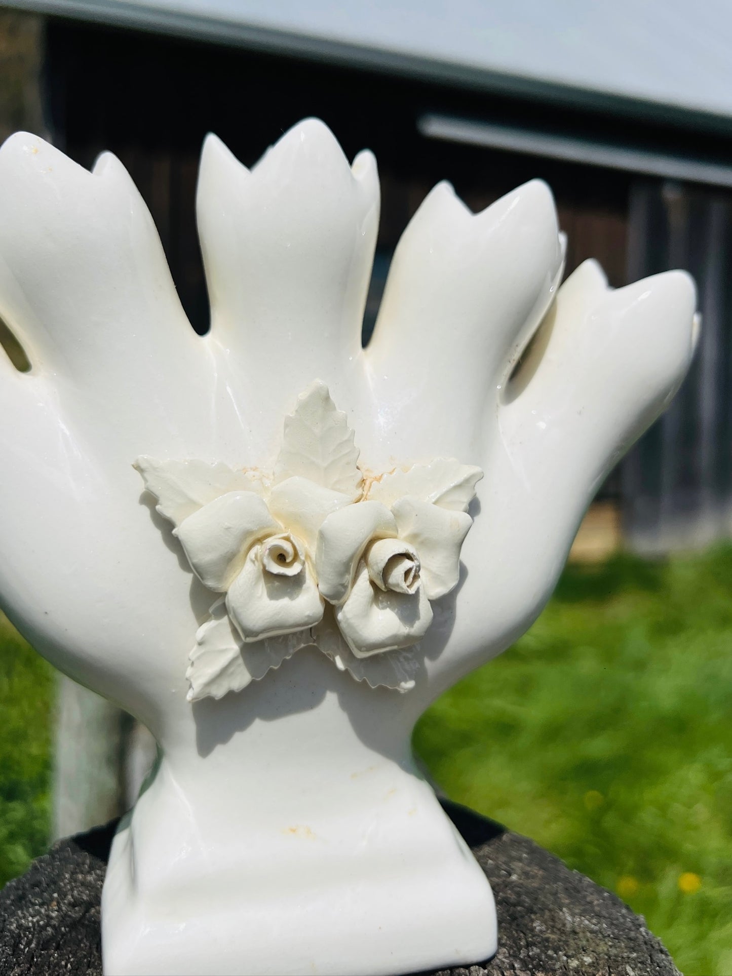 Vintage 1950s Leart Ceramic Bud Vase