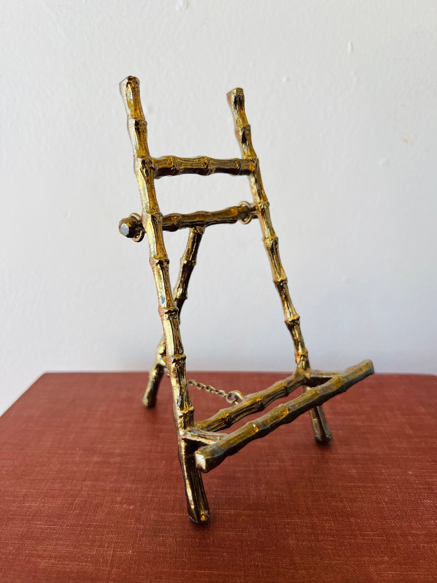 Vintage Small Brass Easel Display Stand