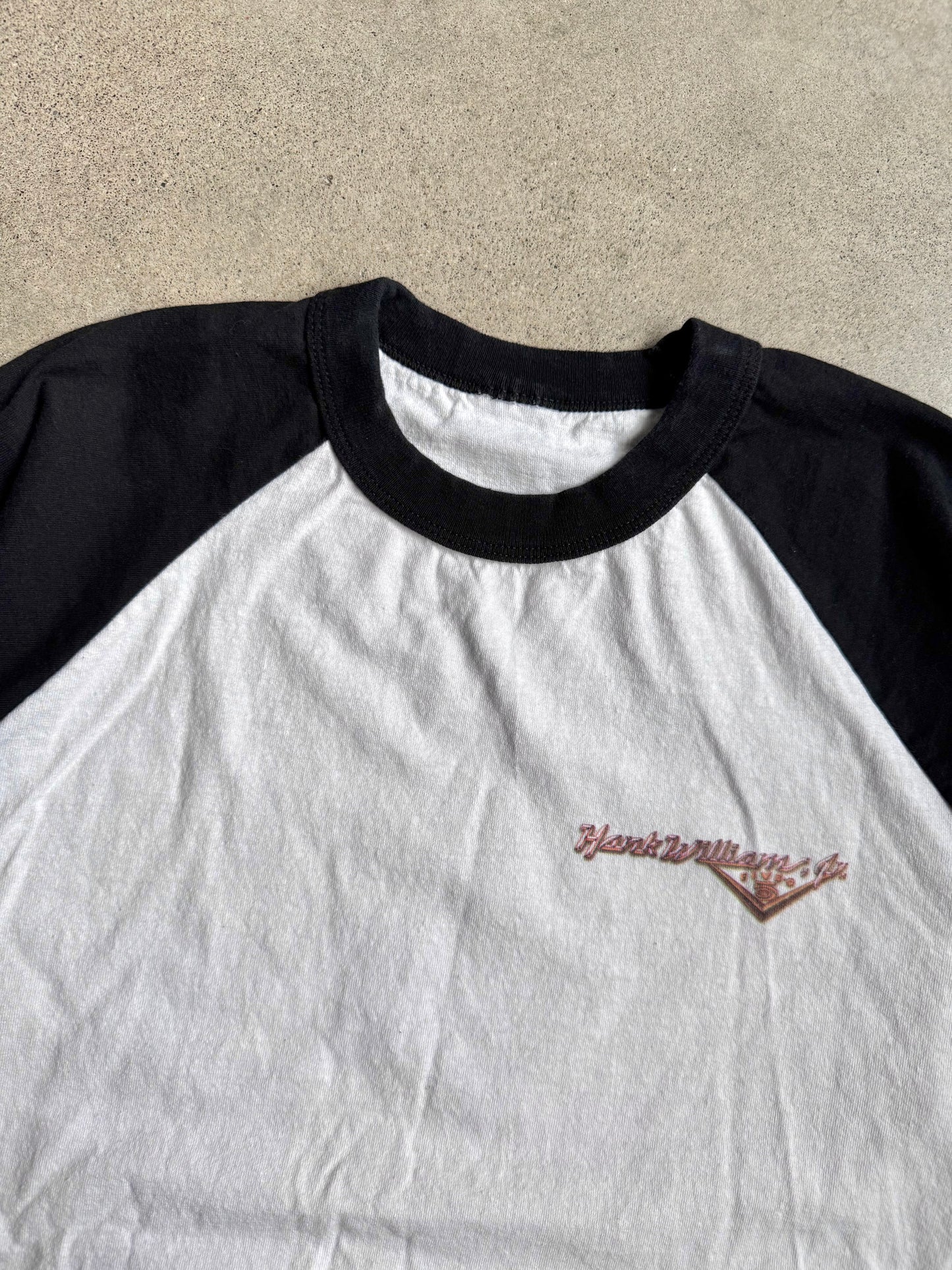 2000s Hank Williams Jr. Graphic Raglan Tee | Large