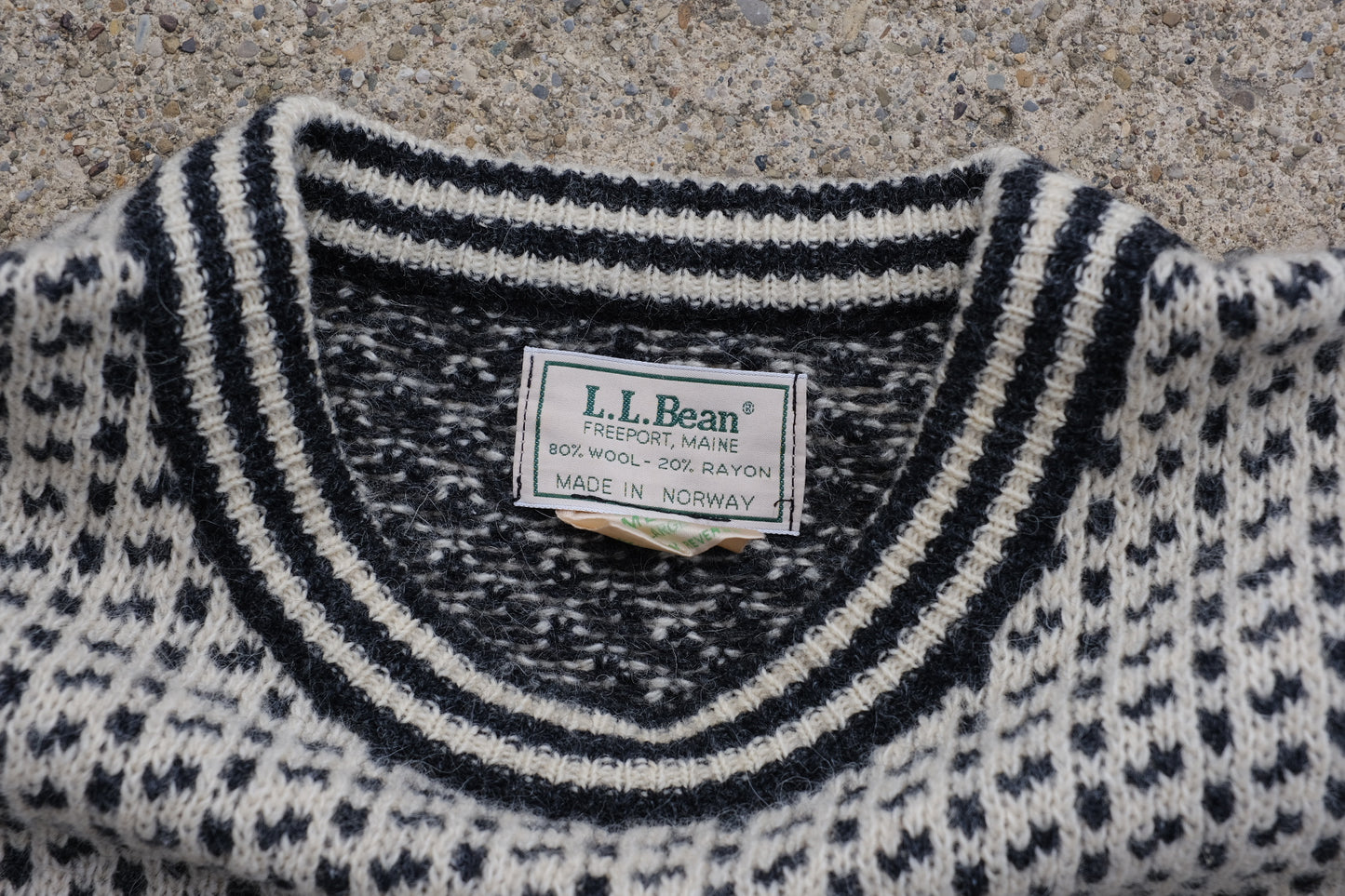 Vintage L.L. Bean Wool Sweater "Made in Norway"