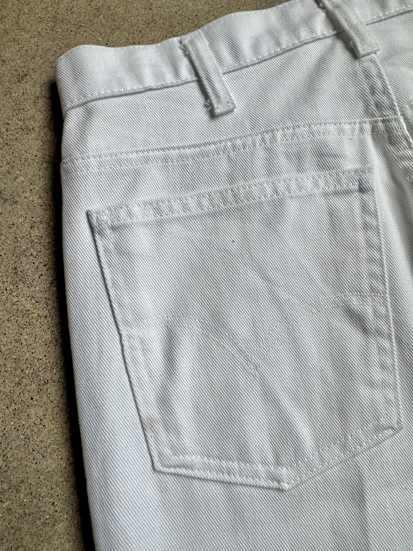 Vintage 1970s Levi’s Sta-Prest White Jeans | Waist 31”