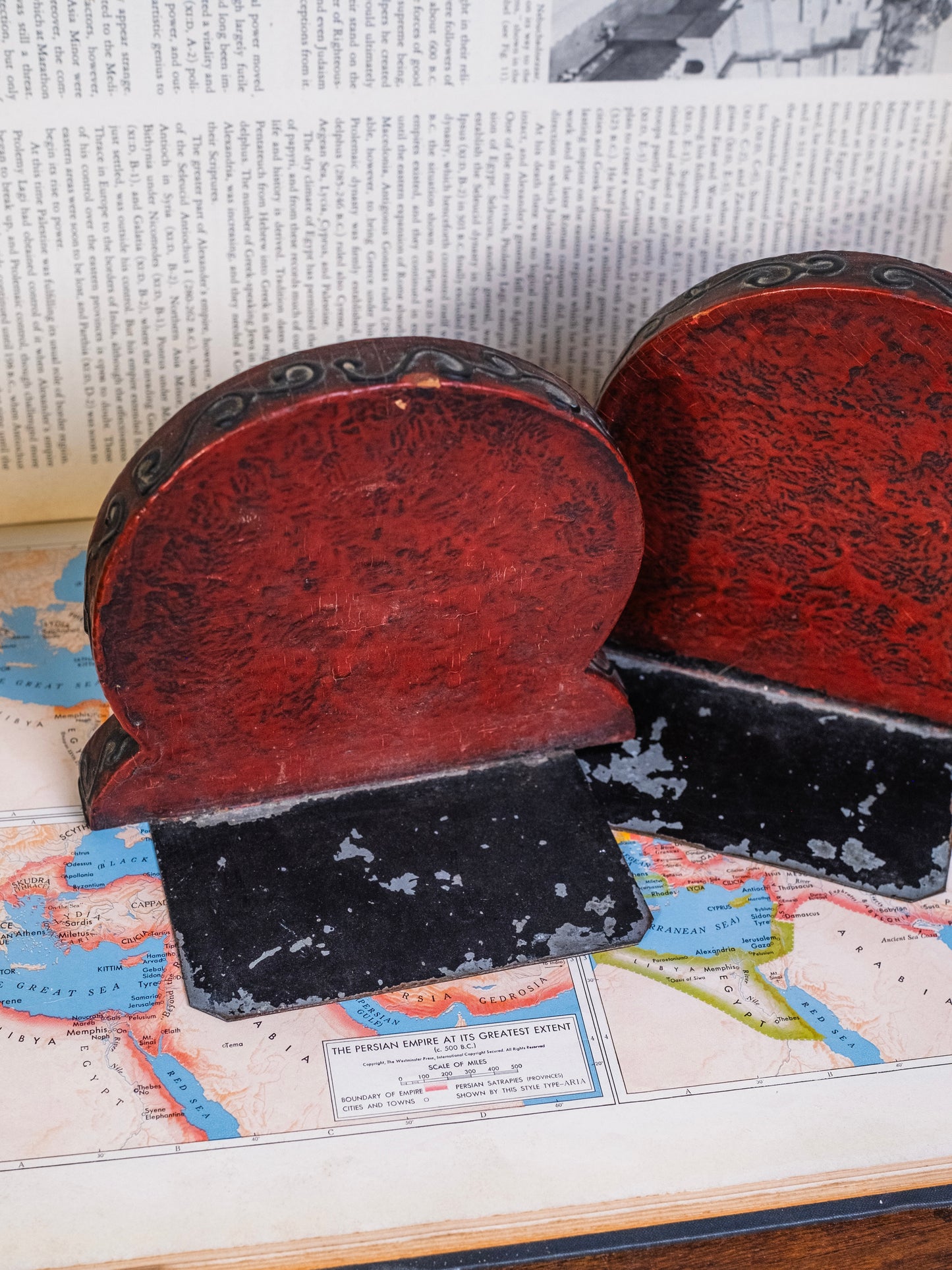 Vintage 1930s Art Nouveau-Style Bookends | Set of 2