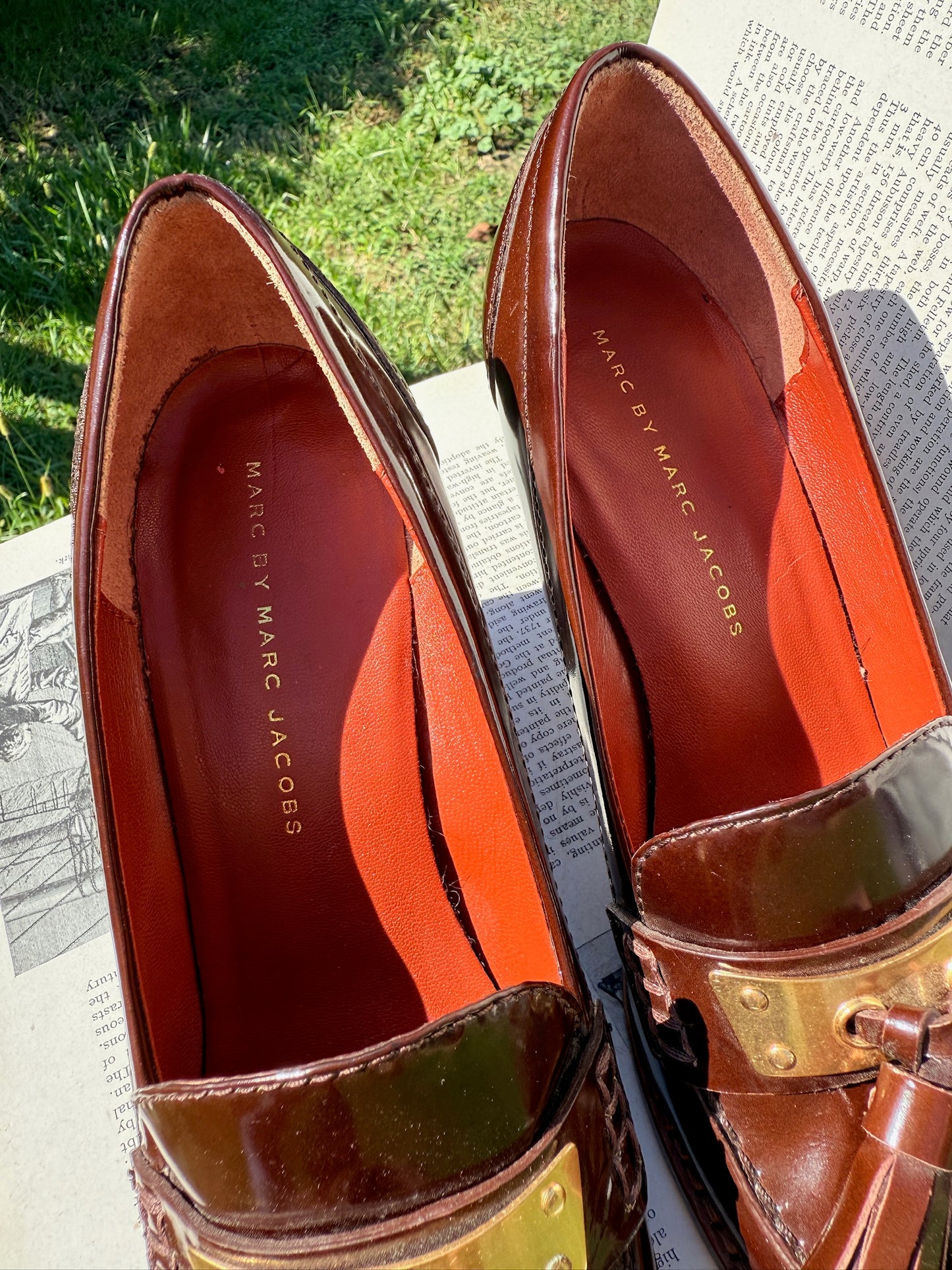 2000s Marc By Marc Jacobs Patent Leather Tassel Loafer Pumps | EU 37.5
