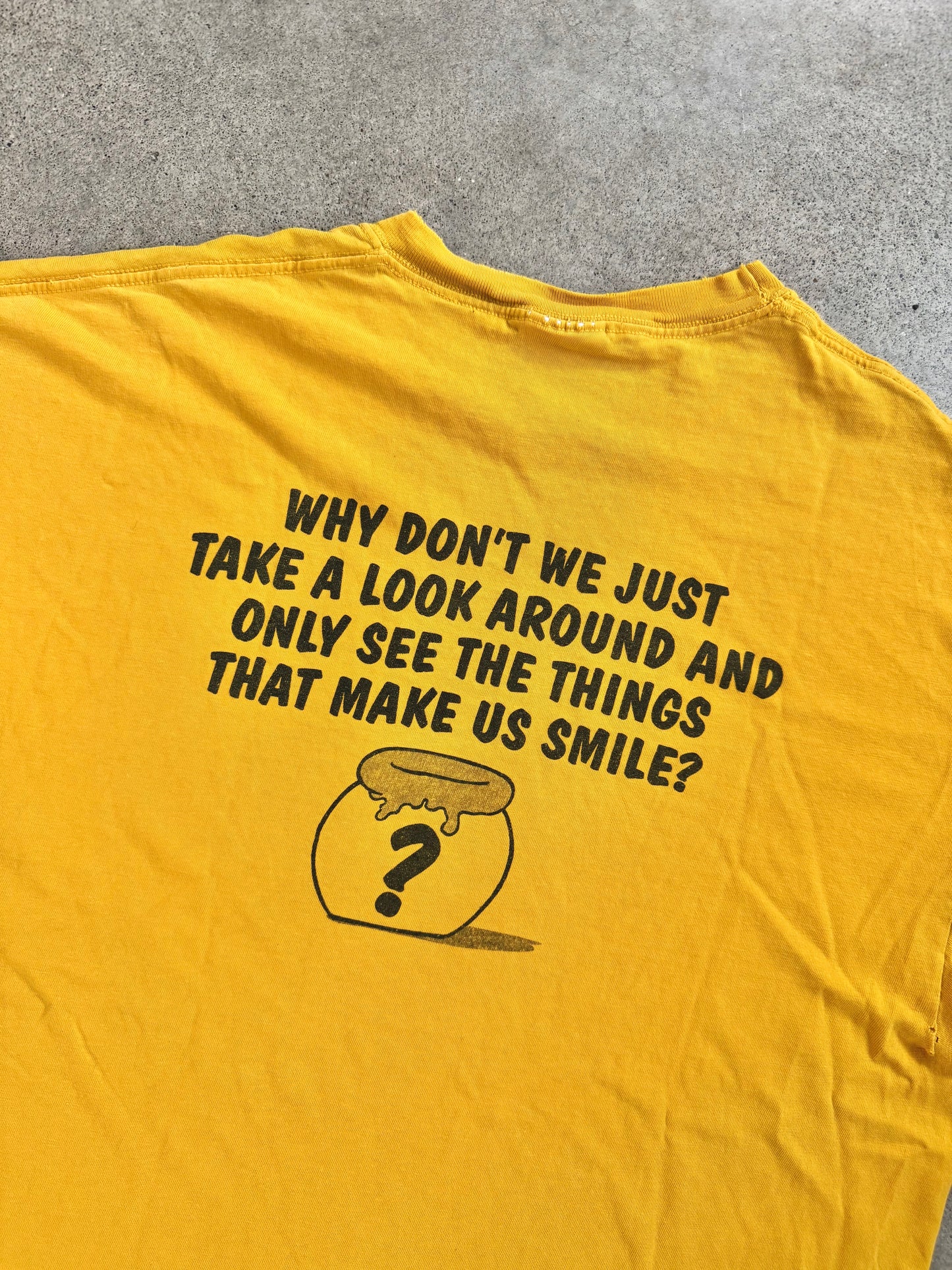 Vintage 1990s Distressed "Visiting Day" Winnie the Pooh Graphic Tee | XL