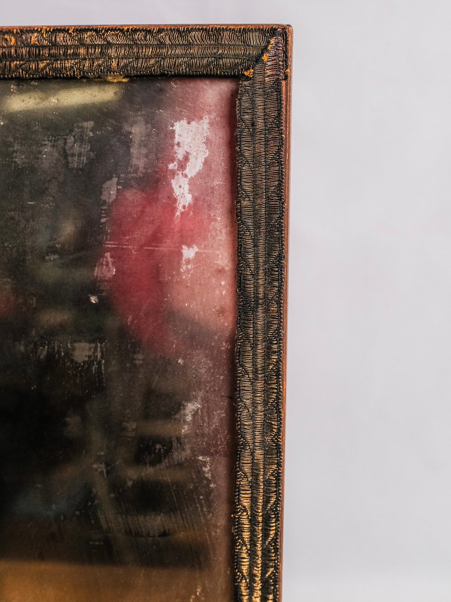 Antique Victorian "La Bonne Mère" Hinged Jewelry Box