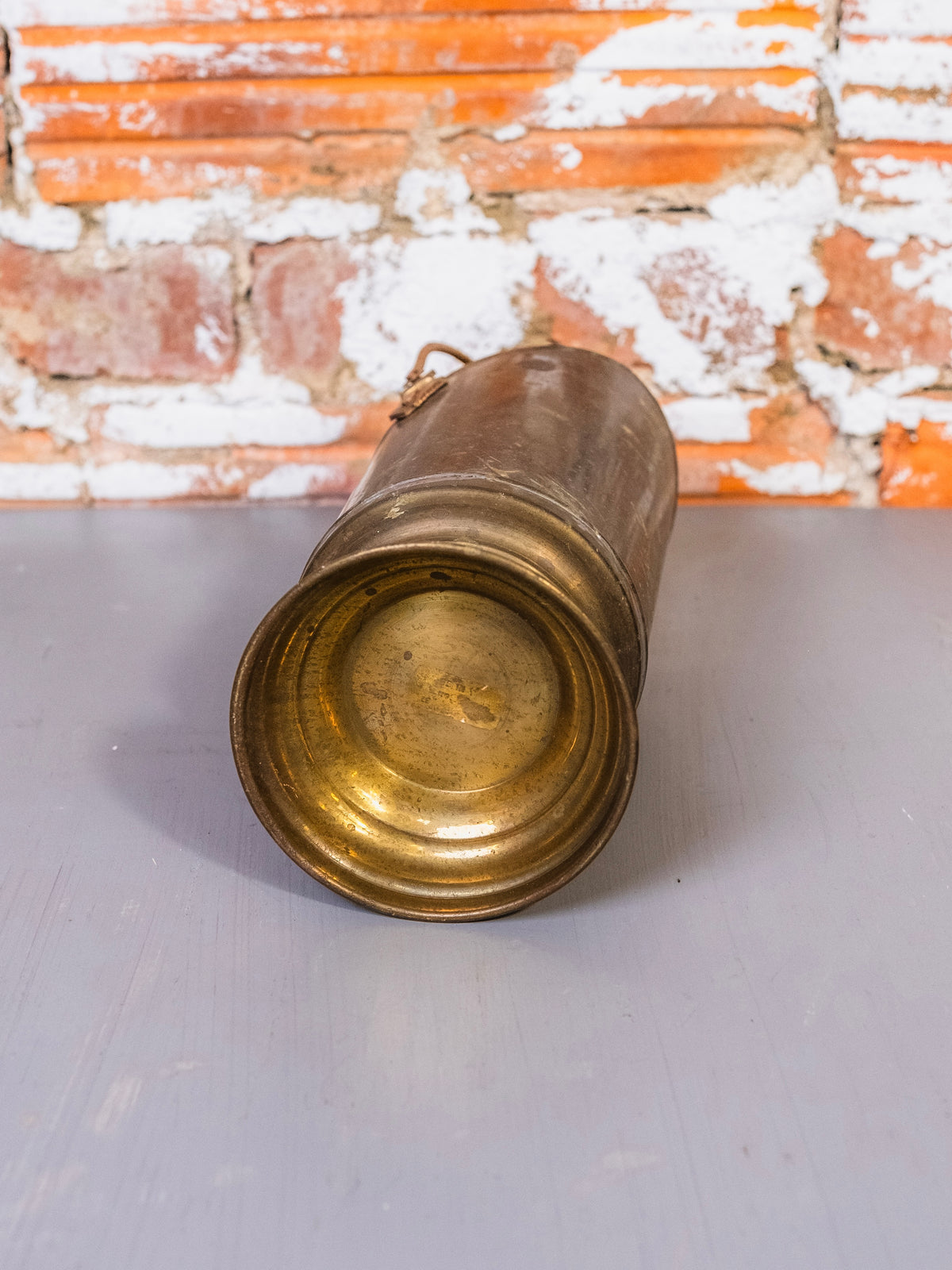 Vintage Brass Coal Scuttle Ash Bucket