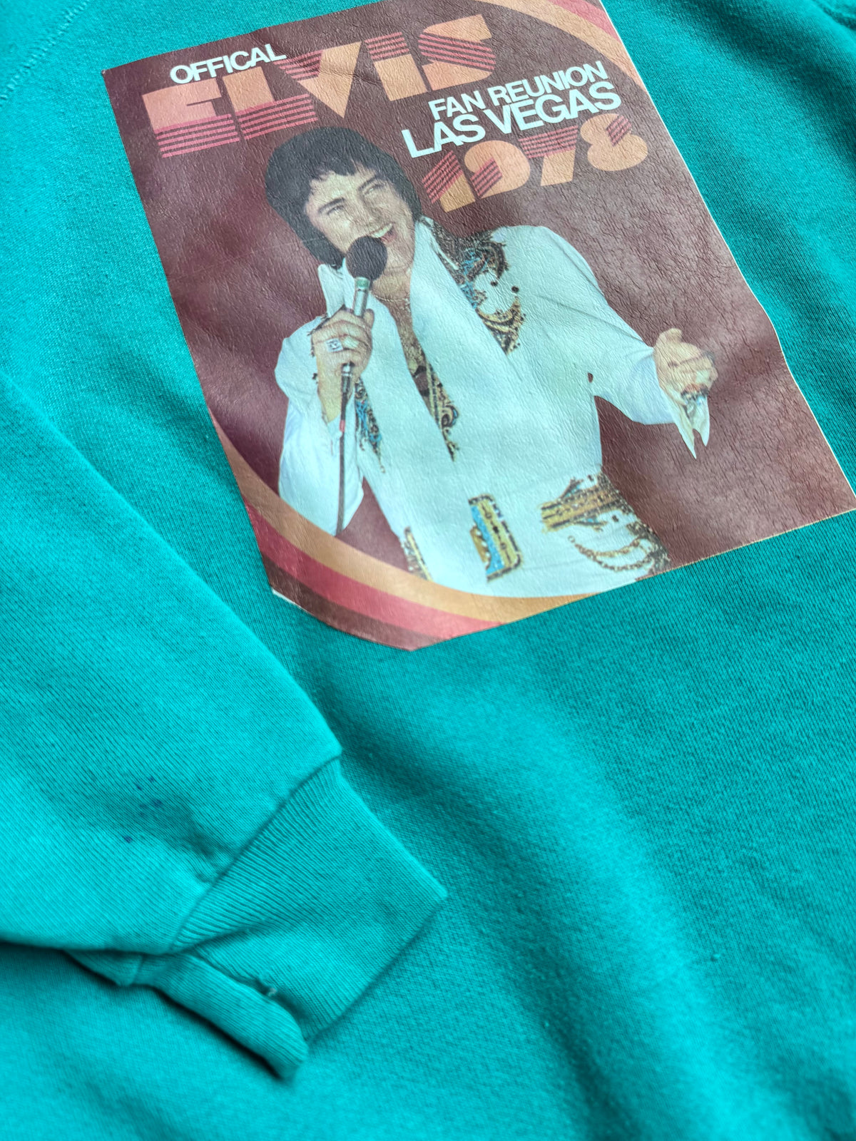 Vintage Elvis Fan Reunion 1978 Raglan Sweatshirt | Medium