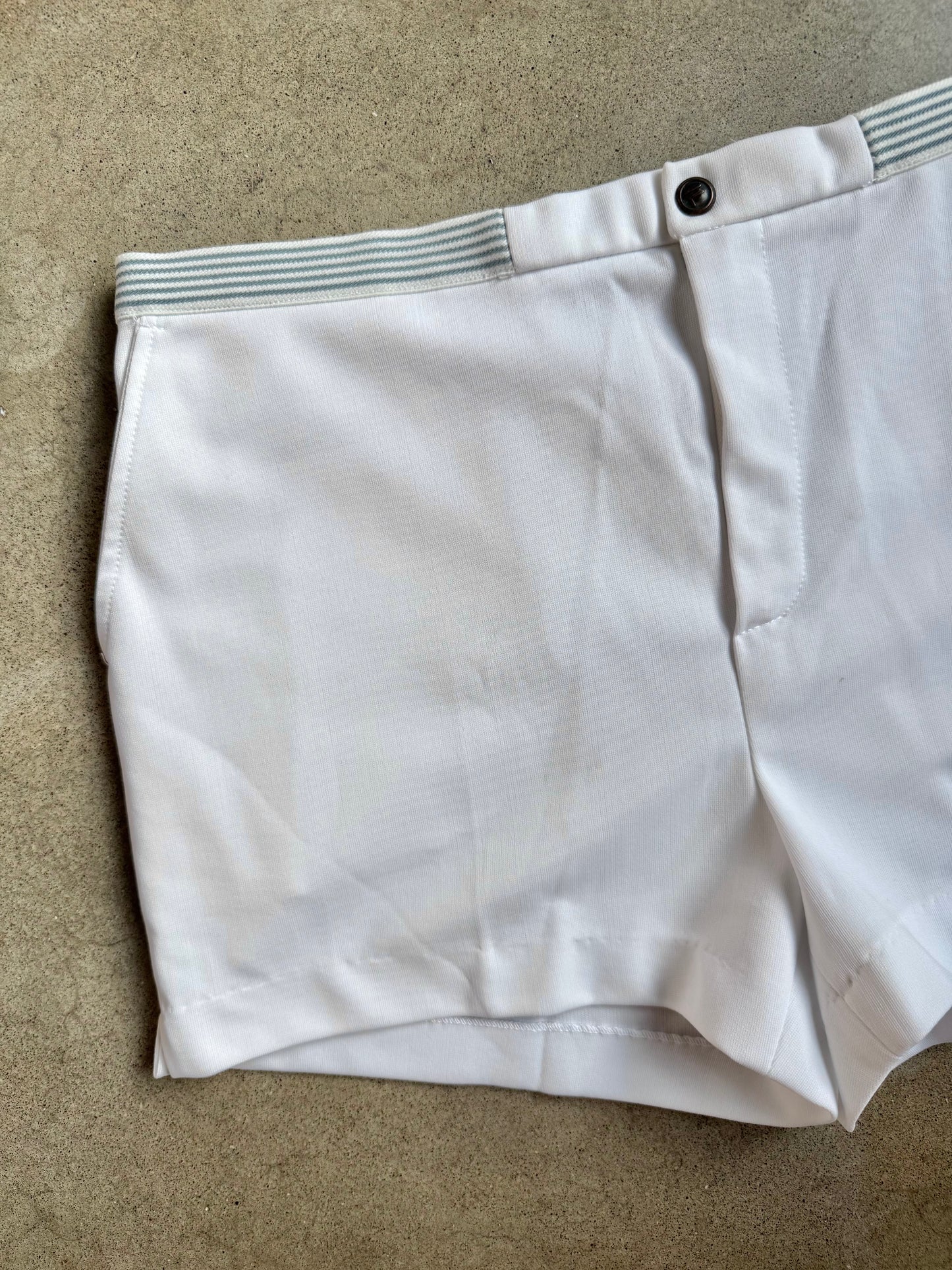 Vintage 1980s Fila Bjorn Borg White Athletic Tennis Shorts | Waist 34”