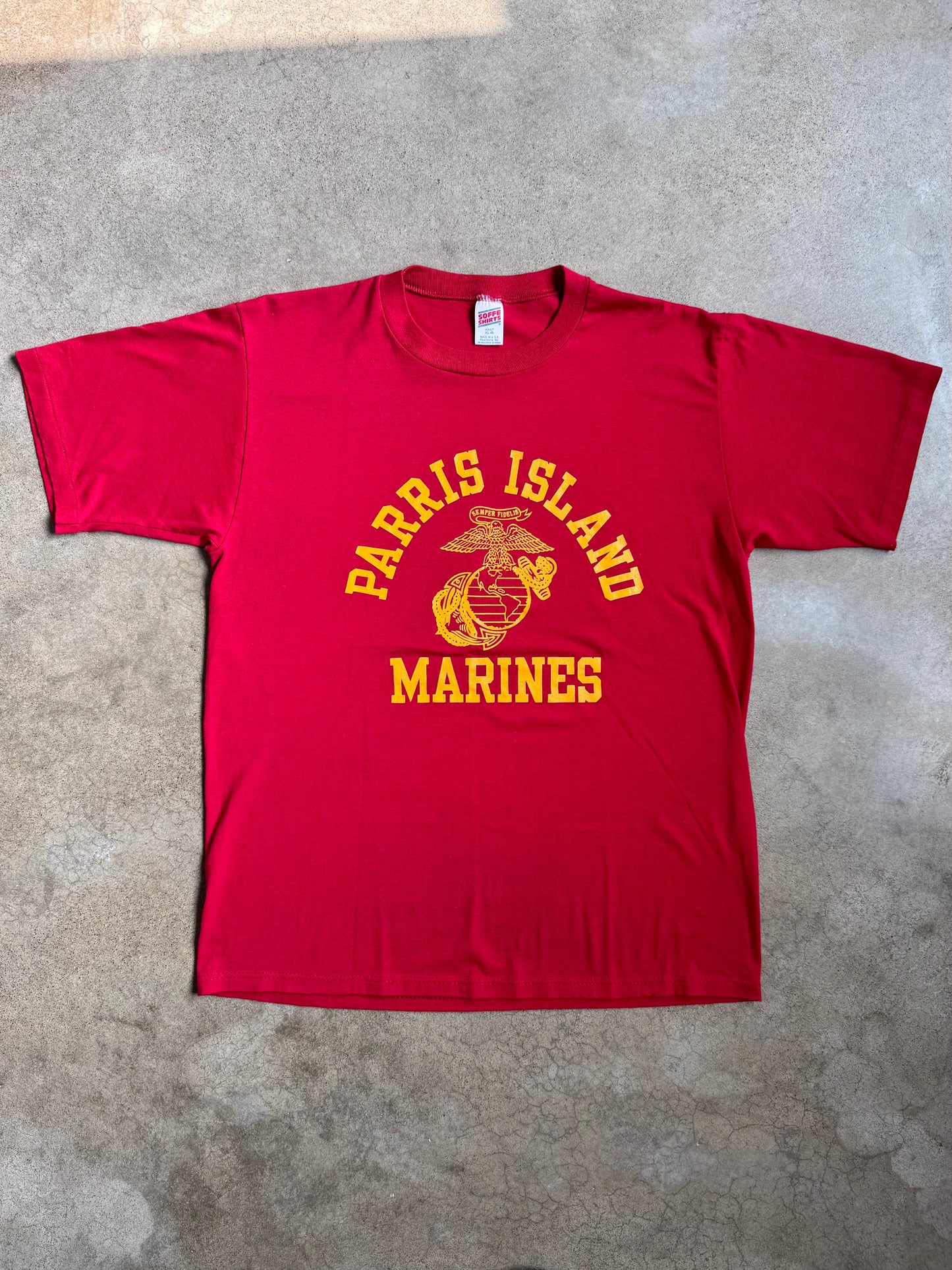 Vintage 1990s Parris Island Marines Tee | XL