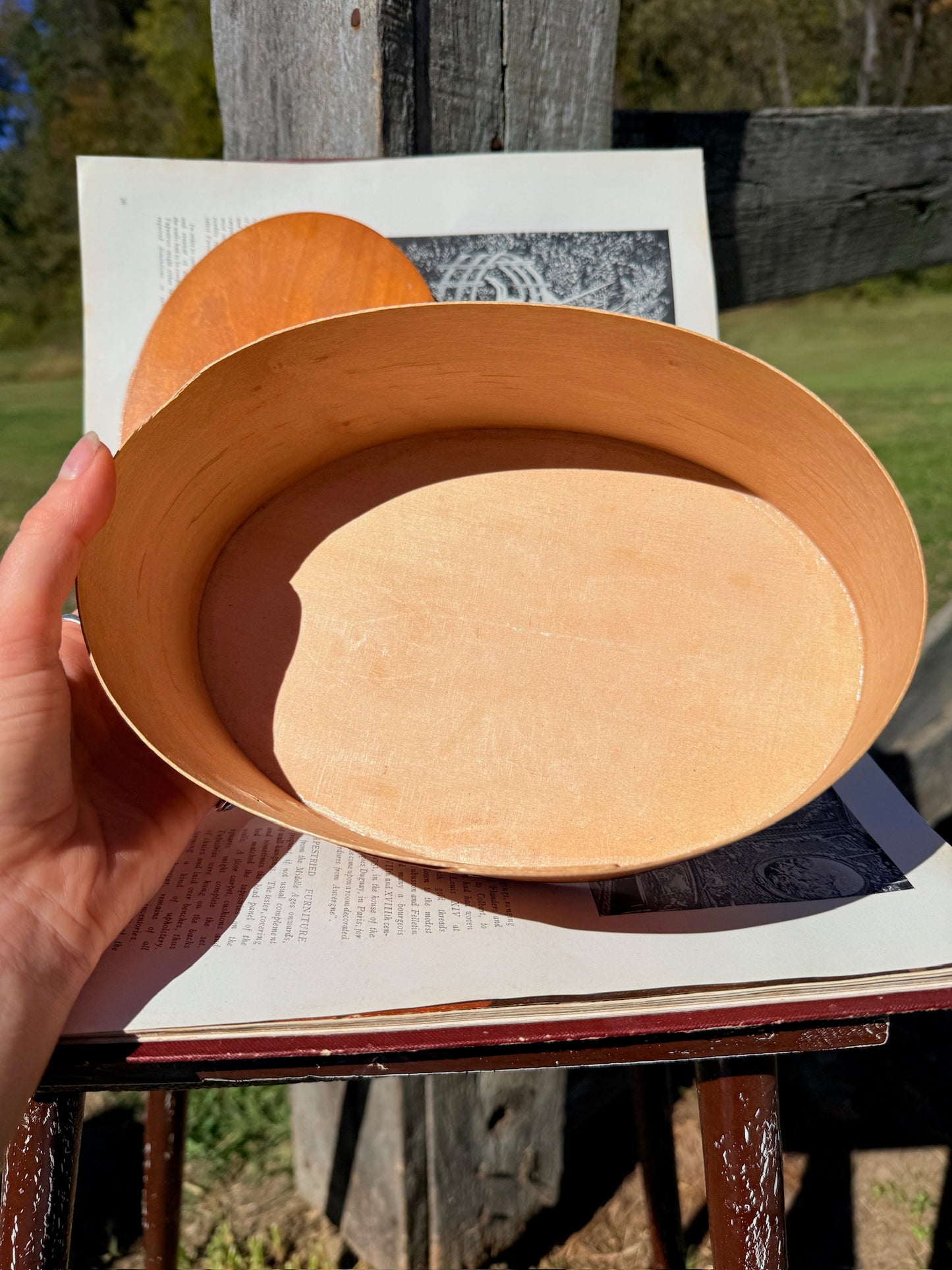 Vintage 1950s Bent Wood Oval Shaker Box Set