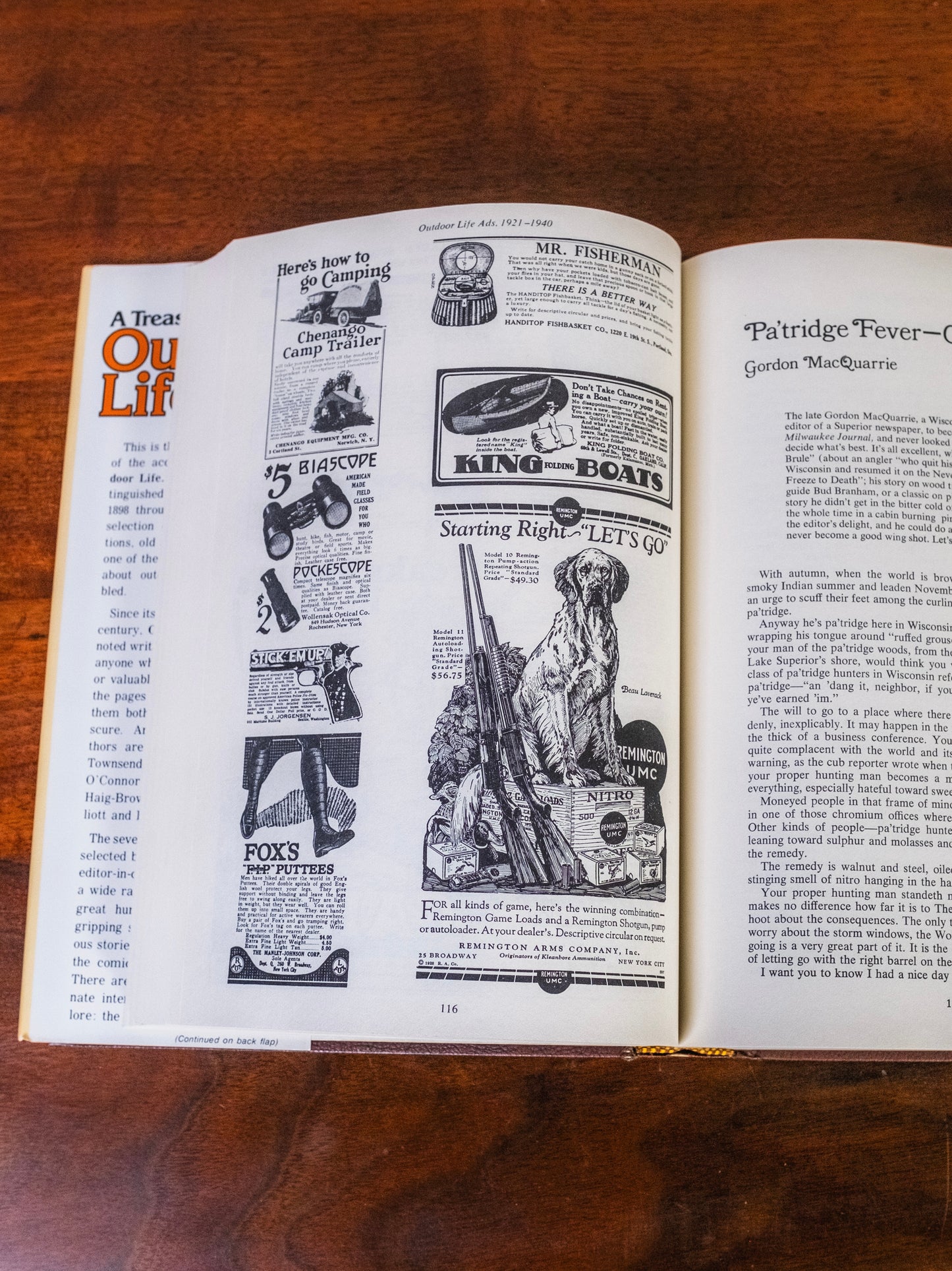 Vintage 1980s A Treasury of Outdoor Life Book | Second Edition