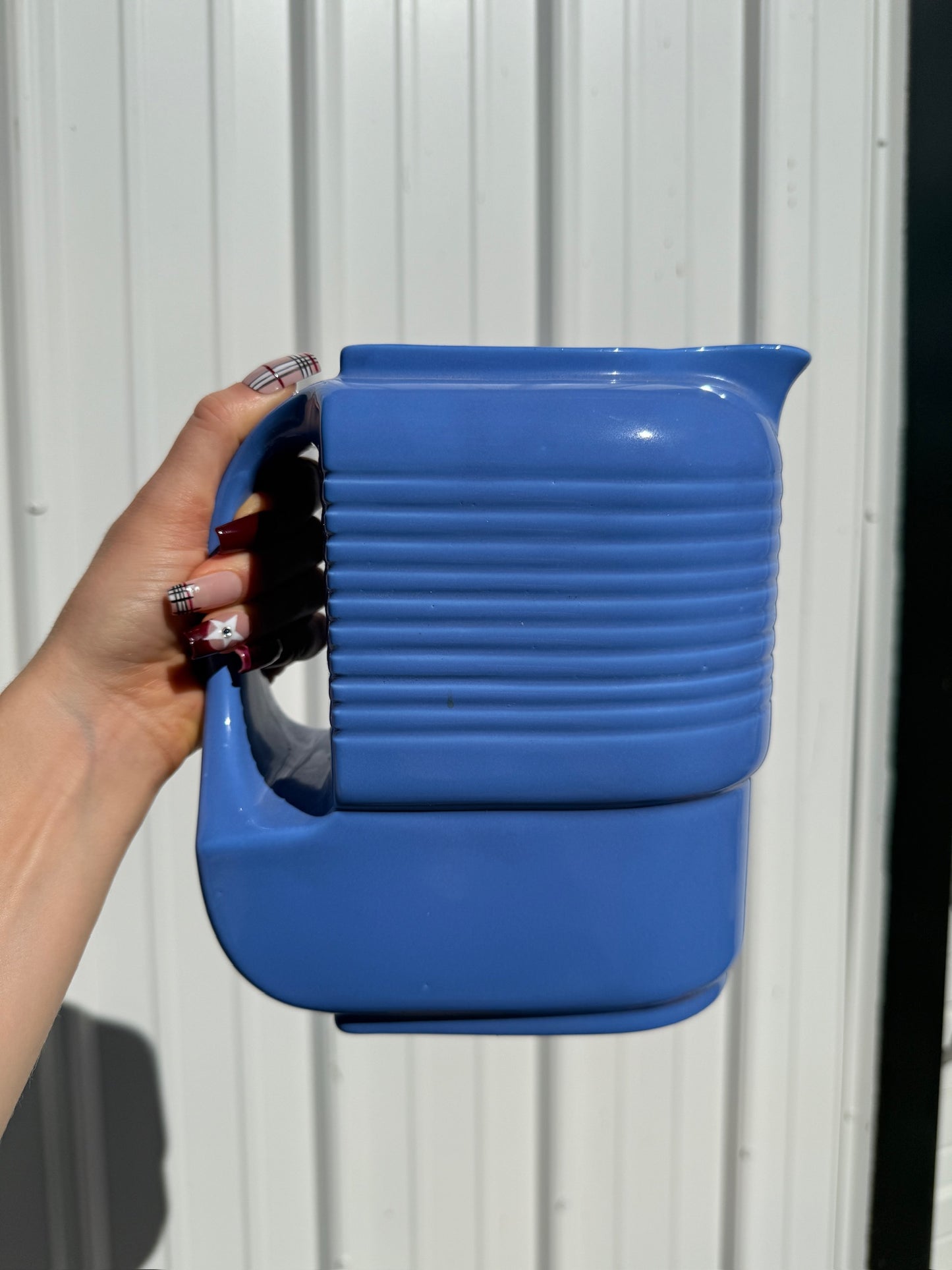 Vintage 1930s Hall China Co. Westinghouse Blue Refrigerator Dish Set