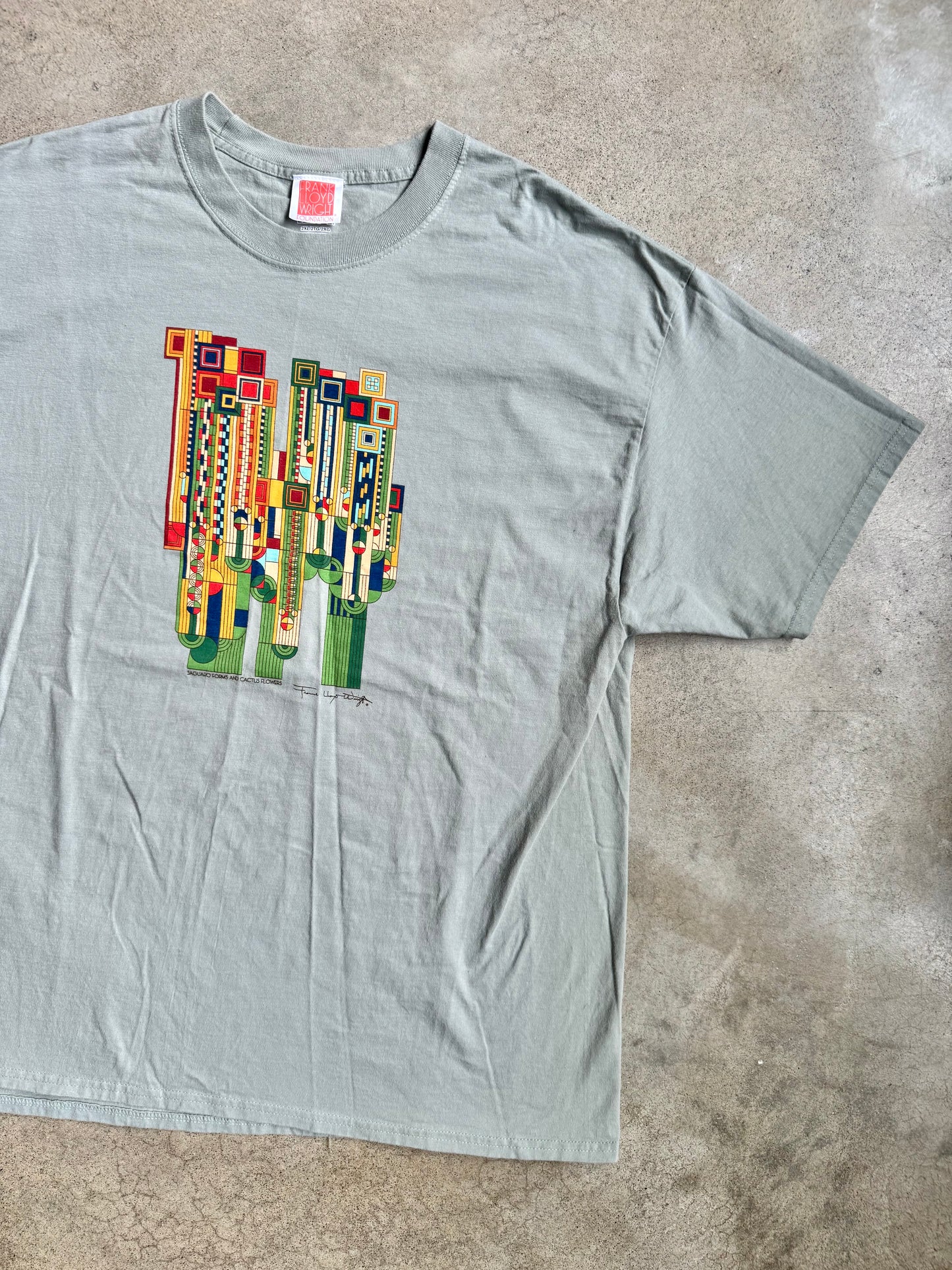 Frank Lloyd Wright “Saguaro Forms & Cactus Flowers” Graphic Tee | 2XL
