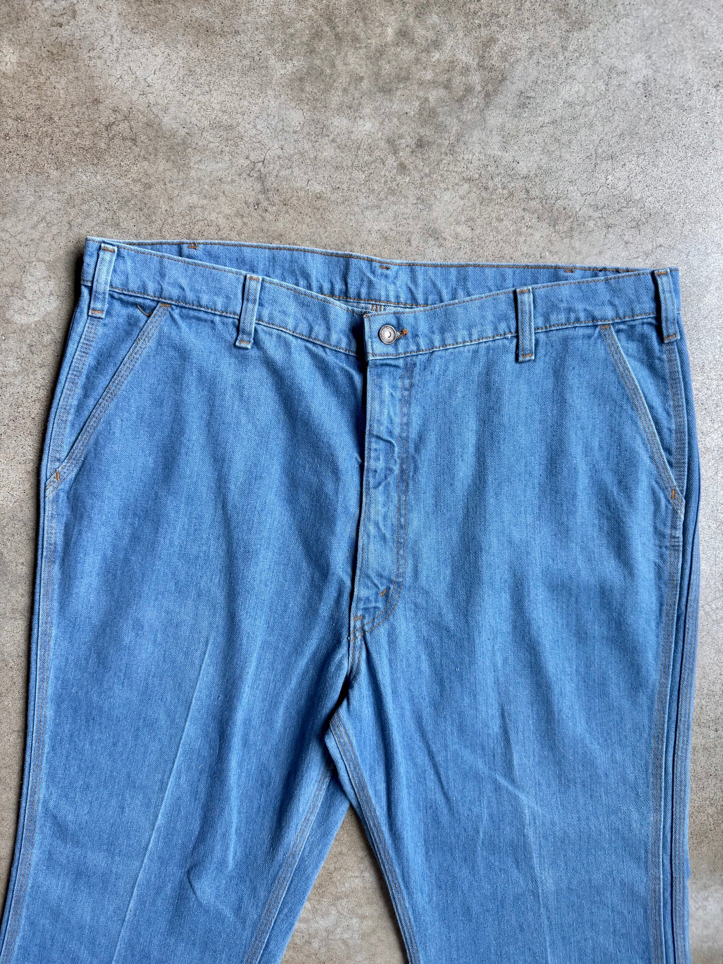 Vintage 1970s Levi's for Men Orange Tab Flared Leg Jeans | Waist 42”