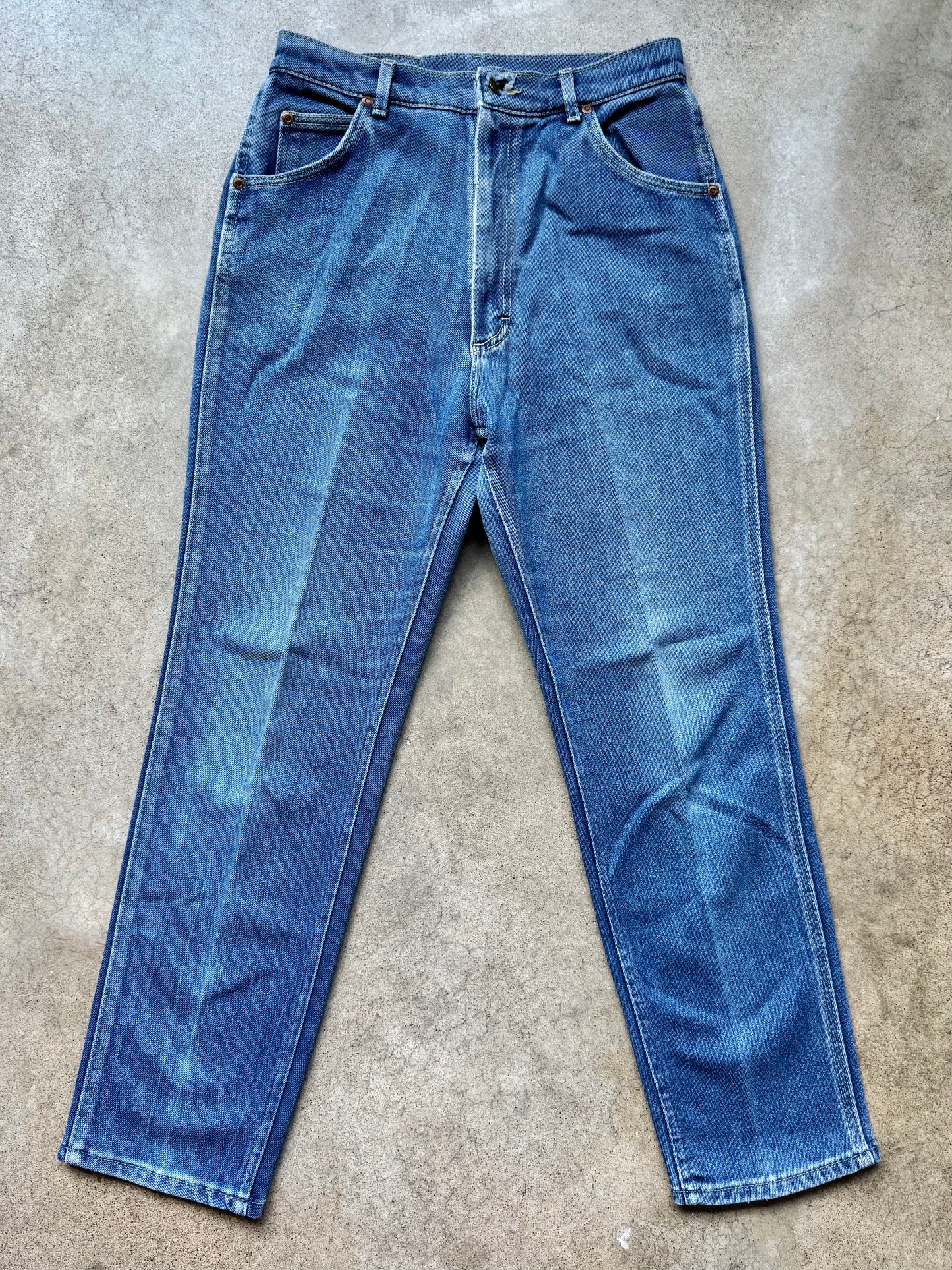 Vintage 1980s Lee Riders Faded Wash High-Waisted Jeans | Waist 28”