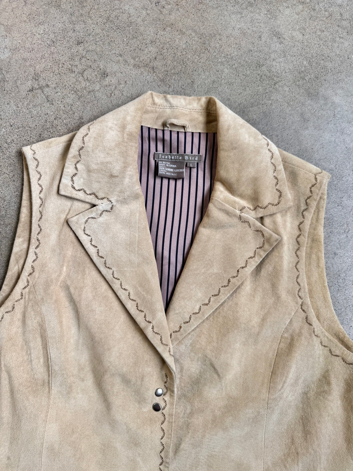 Isabella Bird Leather Vest