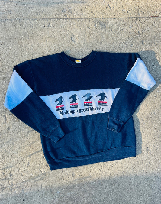 Vintage 1980s U.S. Postal Service Crewneck Sweatshirt | Large