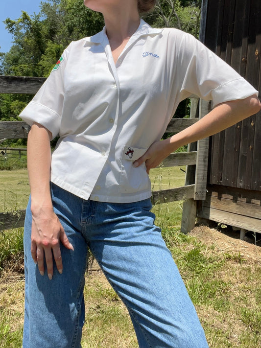 Vintage 1960s Hilton Gager-Kiem Ford “Tina” Bowling Shirt | Small