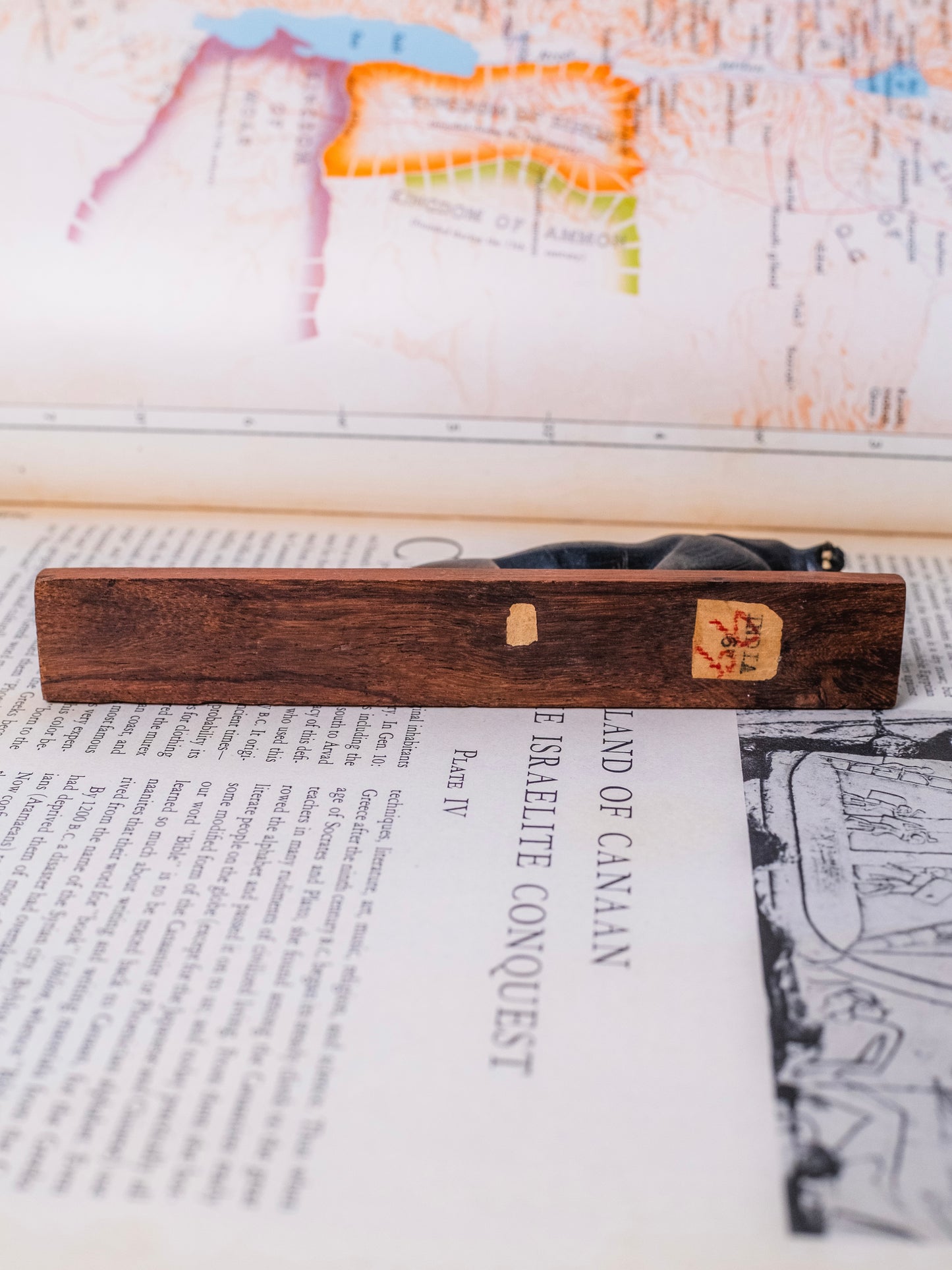 Vintage 1950s Carved Horn Jaguar Figurine