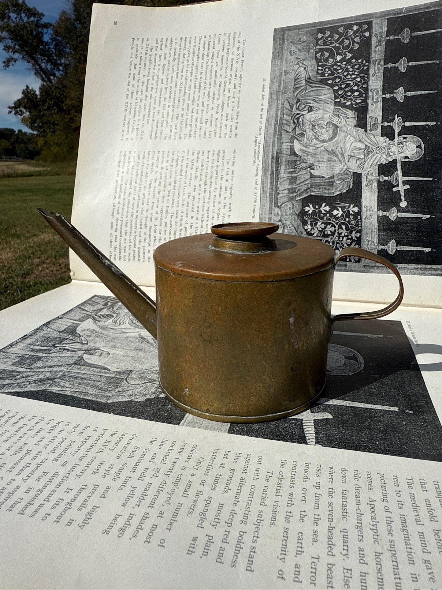 Antique Copper Oil Can