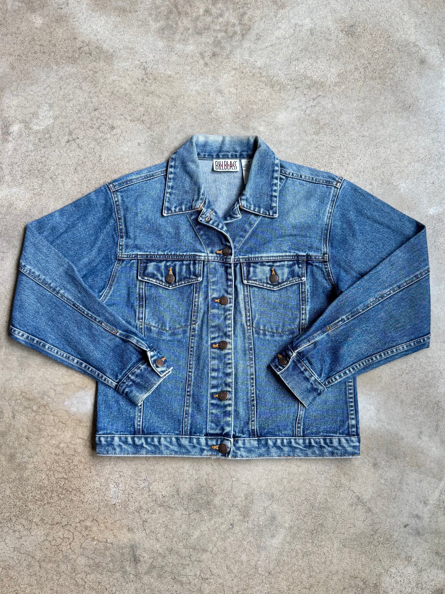 Vintage 1990s Bill Blass Denim Jacket | Small