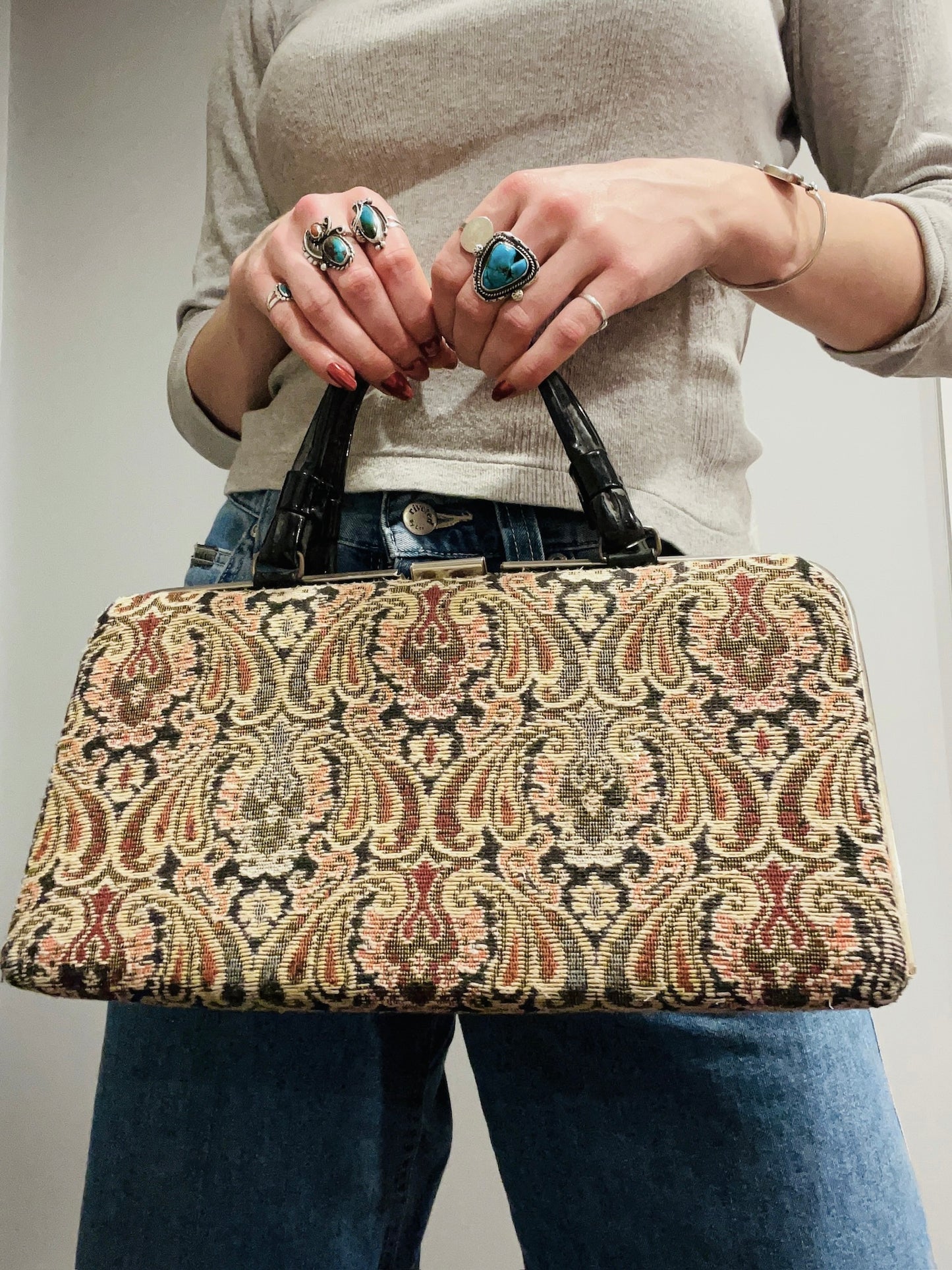 Vintage Tapestry Handbag