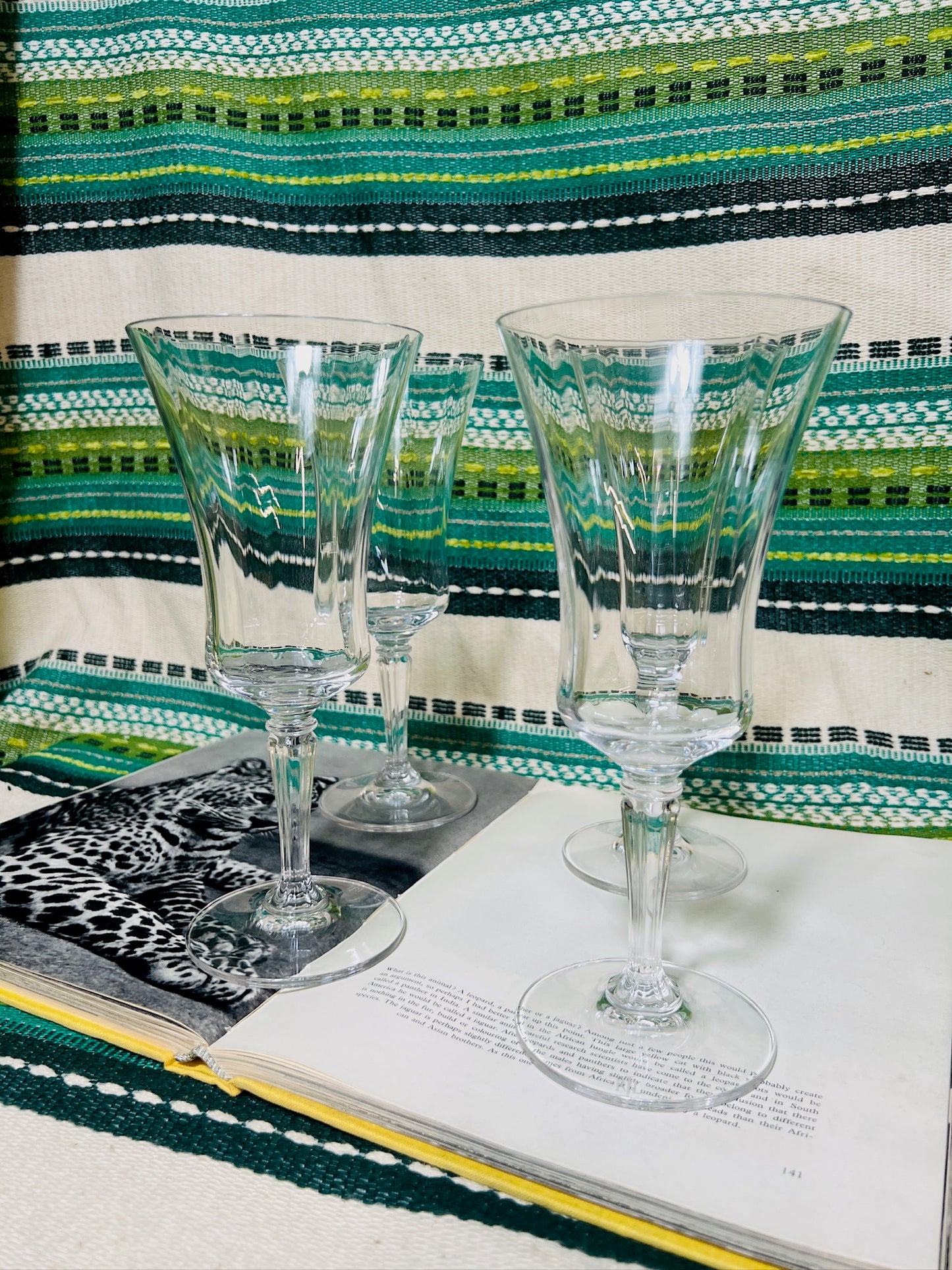 Vintage Ralph Lauren Crystal Goblets (set of 4)