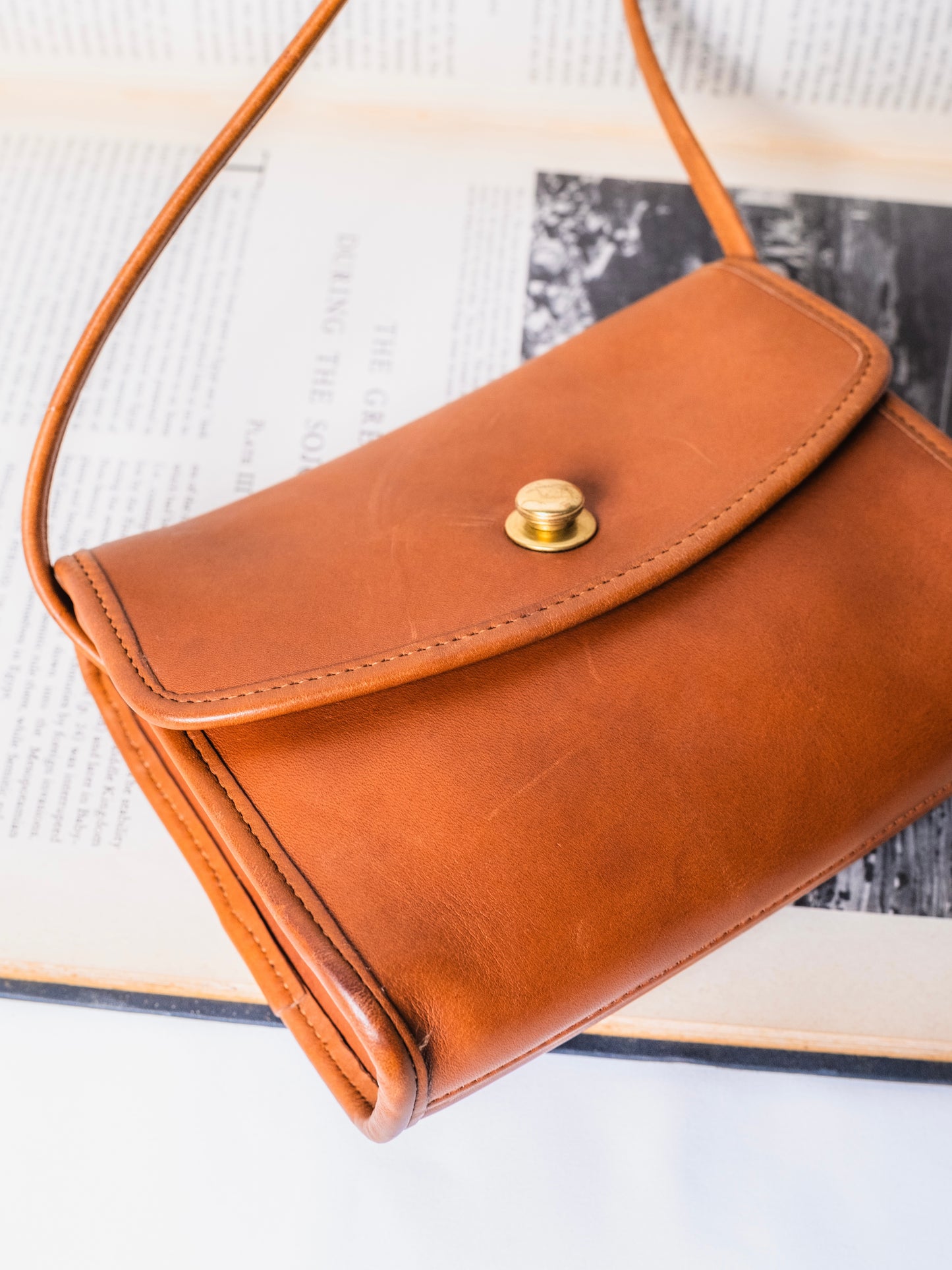 Vintage 1990s Coach Chrystie Bag | British Tan Style No. 9892