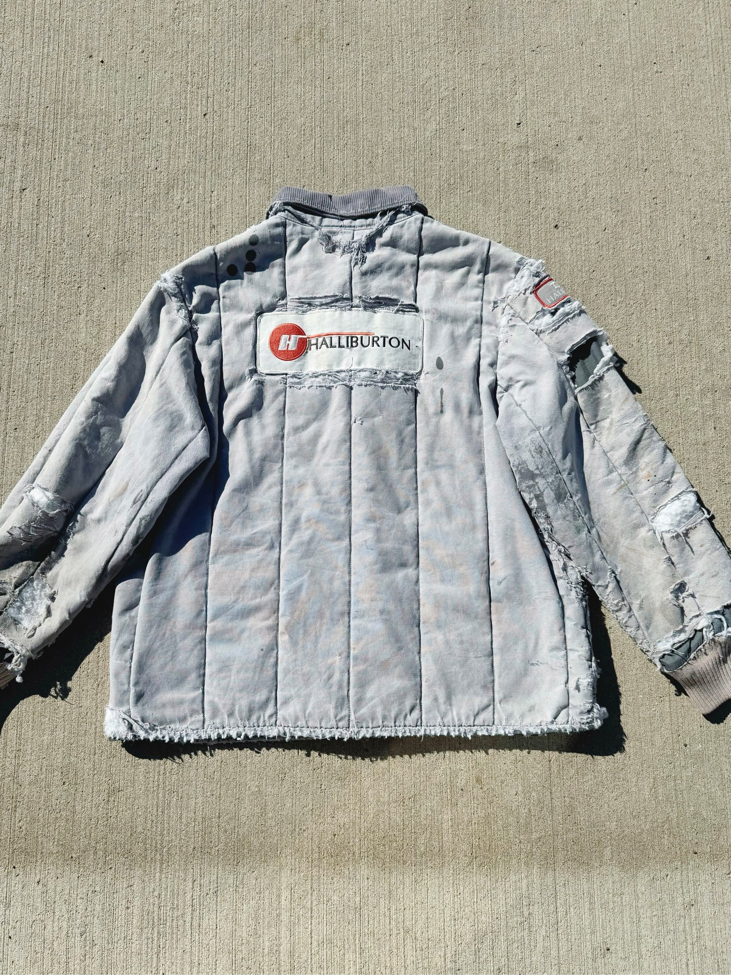 Vintage 1980s Walls Ultra Distressed Halliburton Work Jacket | XL