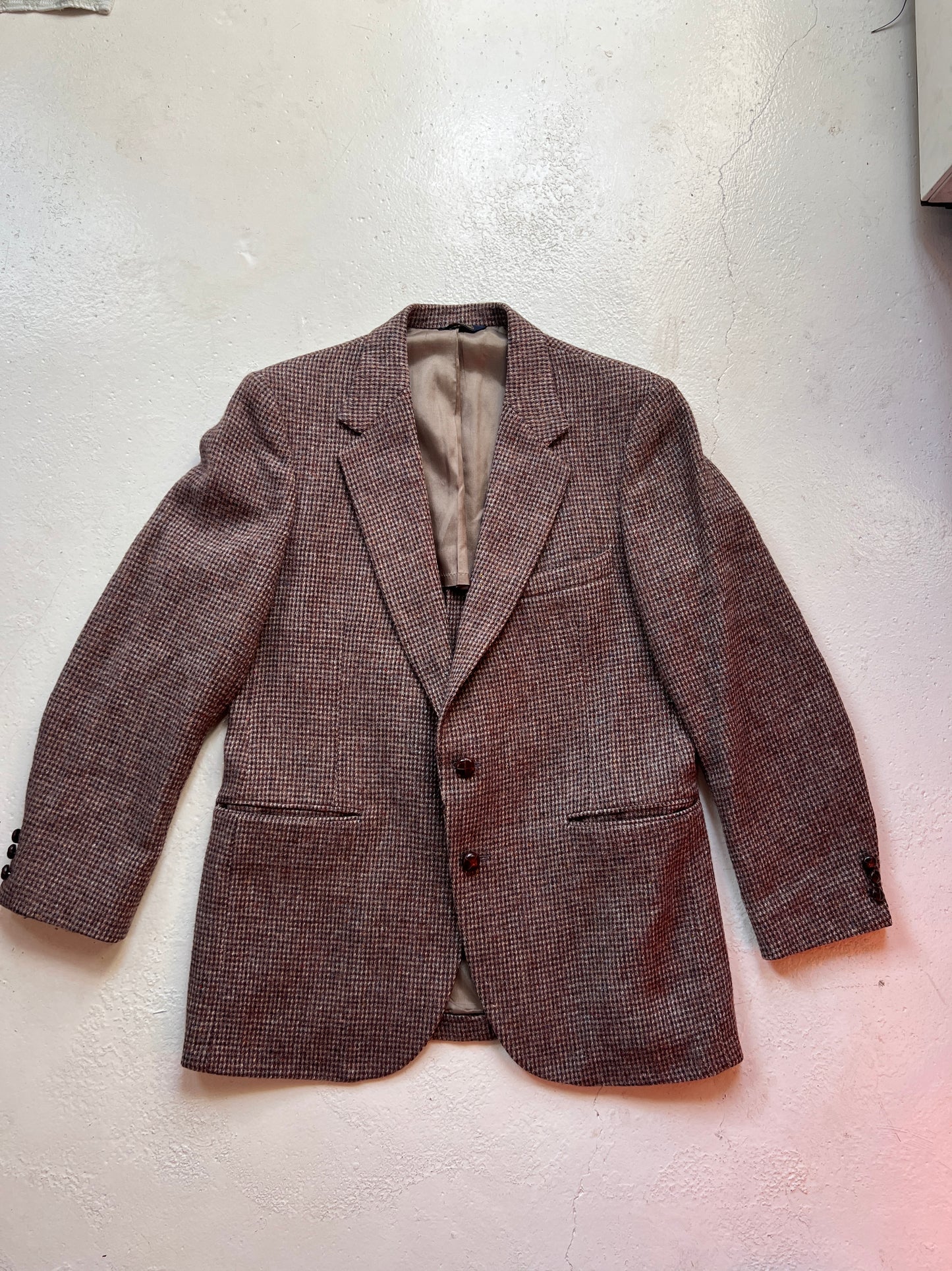 Vintage Harris Tweed Handwoven Wool Sport Coat | L/XL