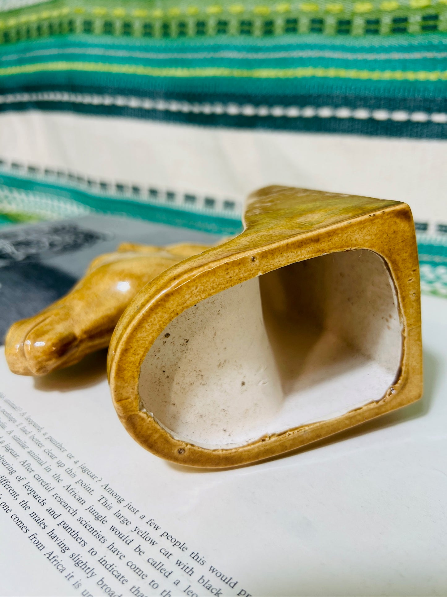 Vintage Ceramic Horse Head Bookend