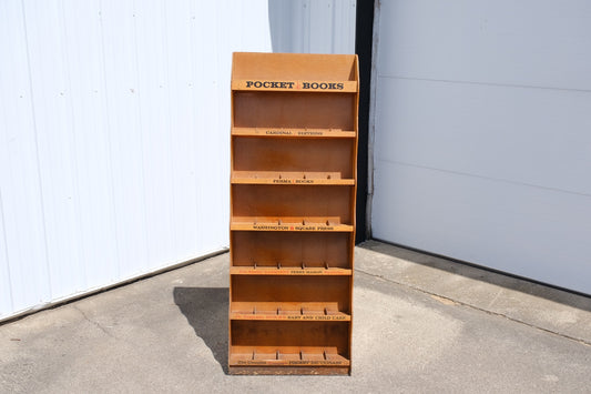 Vintage “Pocket Book” Display Shelf