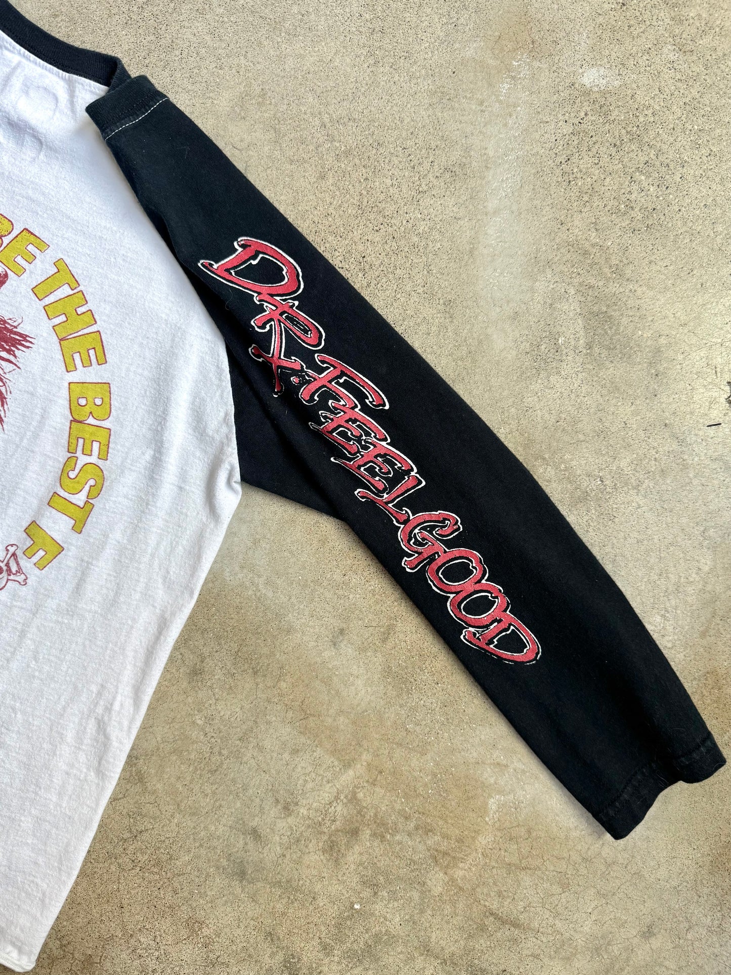 Vintage-Style Mötley Crüe Dr. Feelgood Raglan Tee | Small